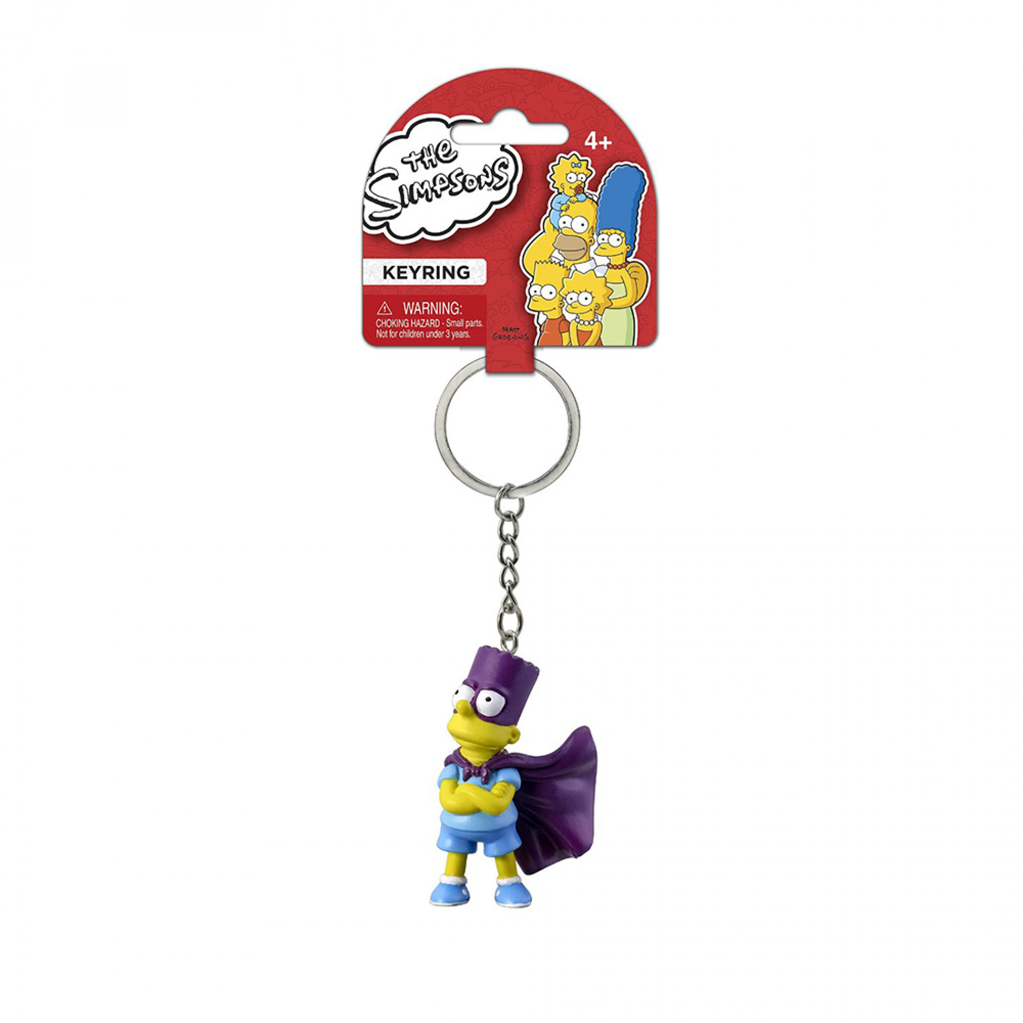 The Simpsons Bart-Man Character 3D PVC Keychain