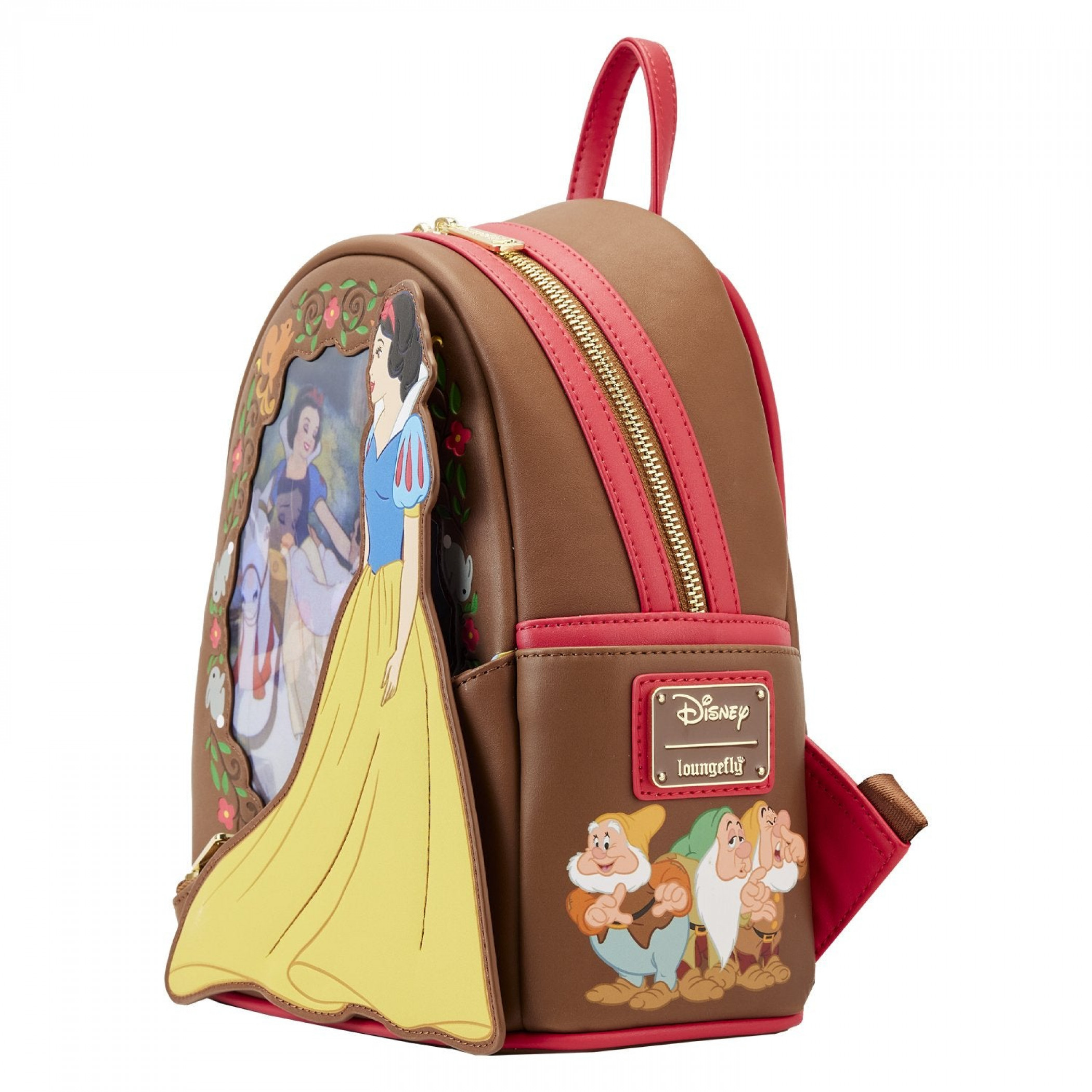 Disney Snow White Lenticular Movie Scene Princess Series Mini Backpack By Loungefly