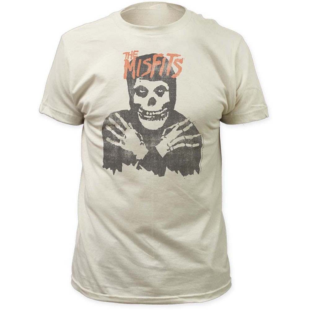 Misfits Classic Skull Distressed Print T-Shirt