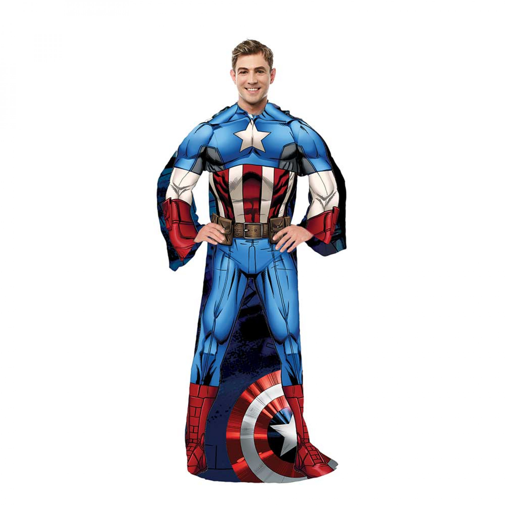Captain America First Avenger Adult Sleeved Costume Blanket