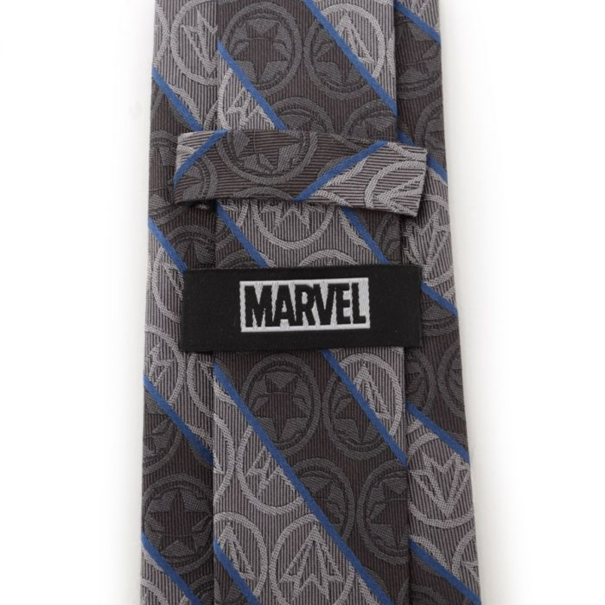 Winter Soldier and Falcon Logos Gray Men's Tie