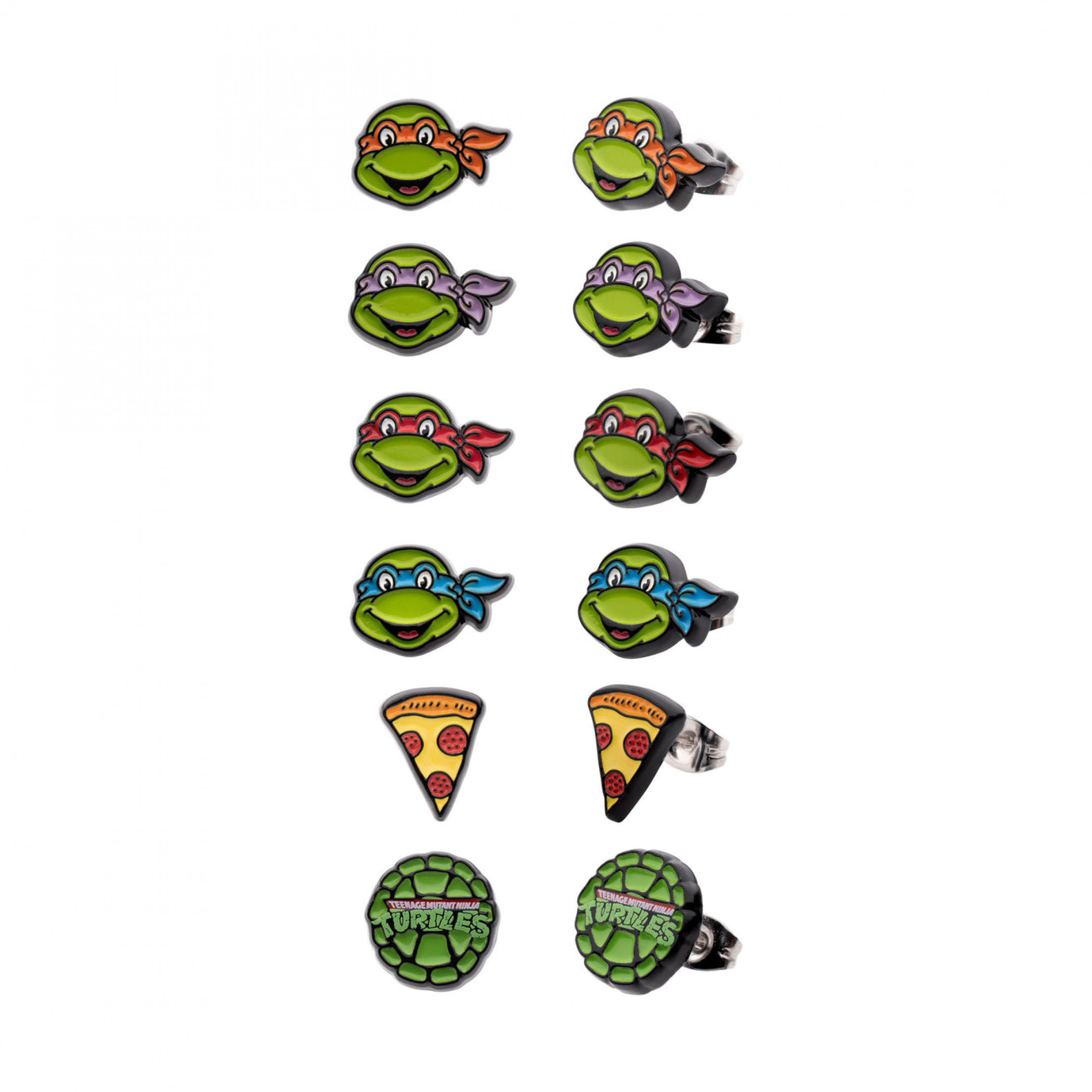 Teenage Mutant Ninja Turtles Icons Earrings 6-Pair Set