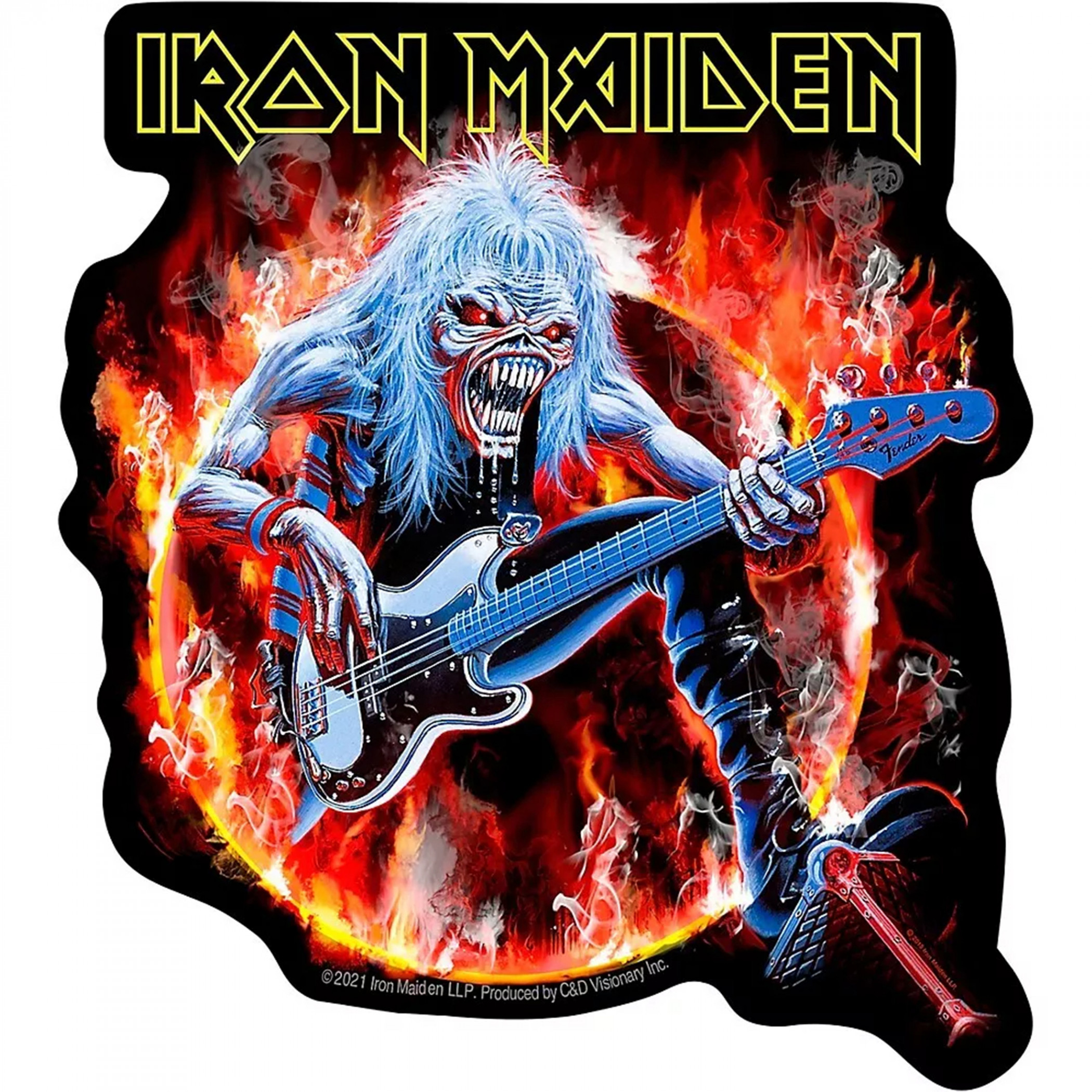 Iron Maiden Raising Hell 4.25"x4.75" Sticker