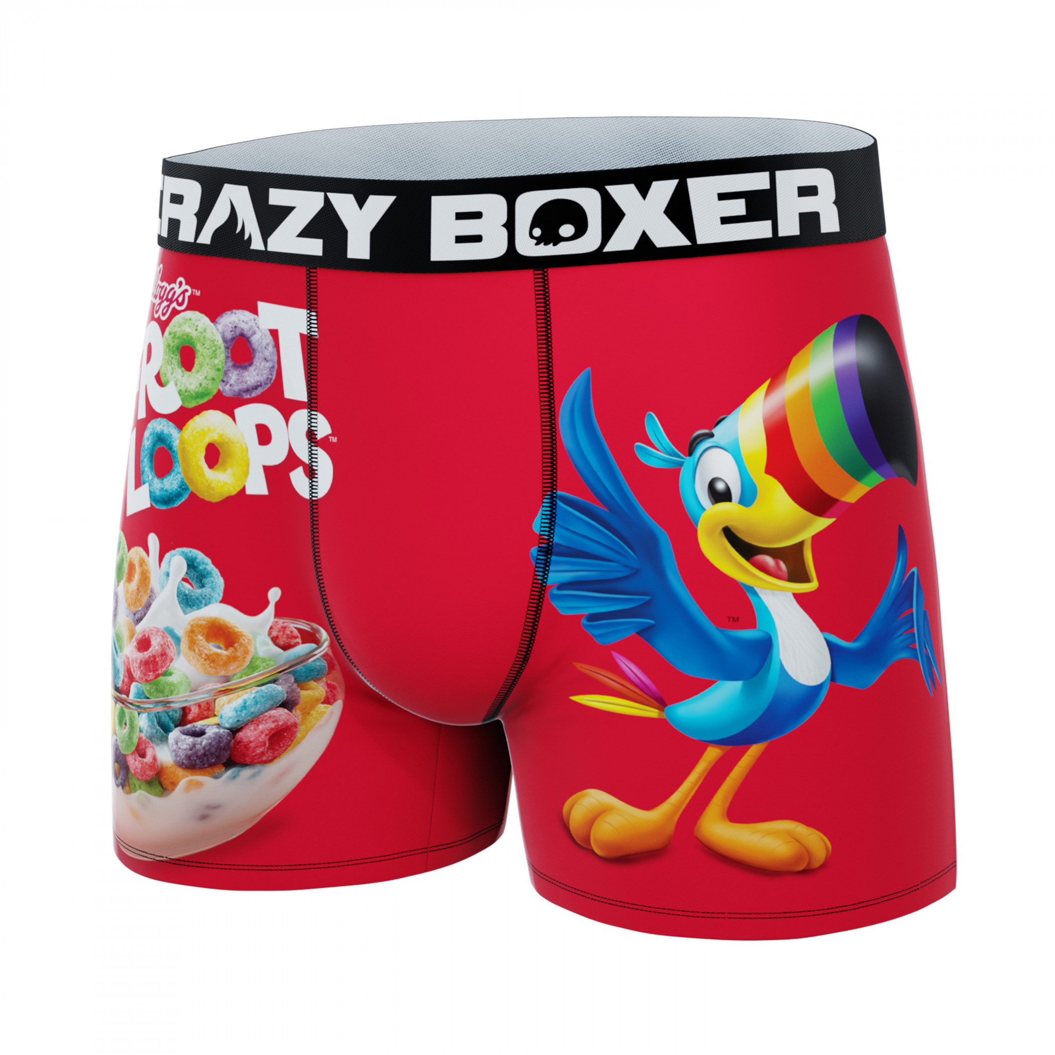 Crazy Boxers Froot Loops Toucan Sam Boxer Briefs in Cereal Cup