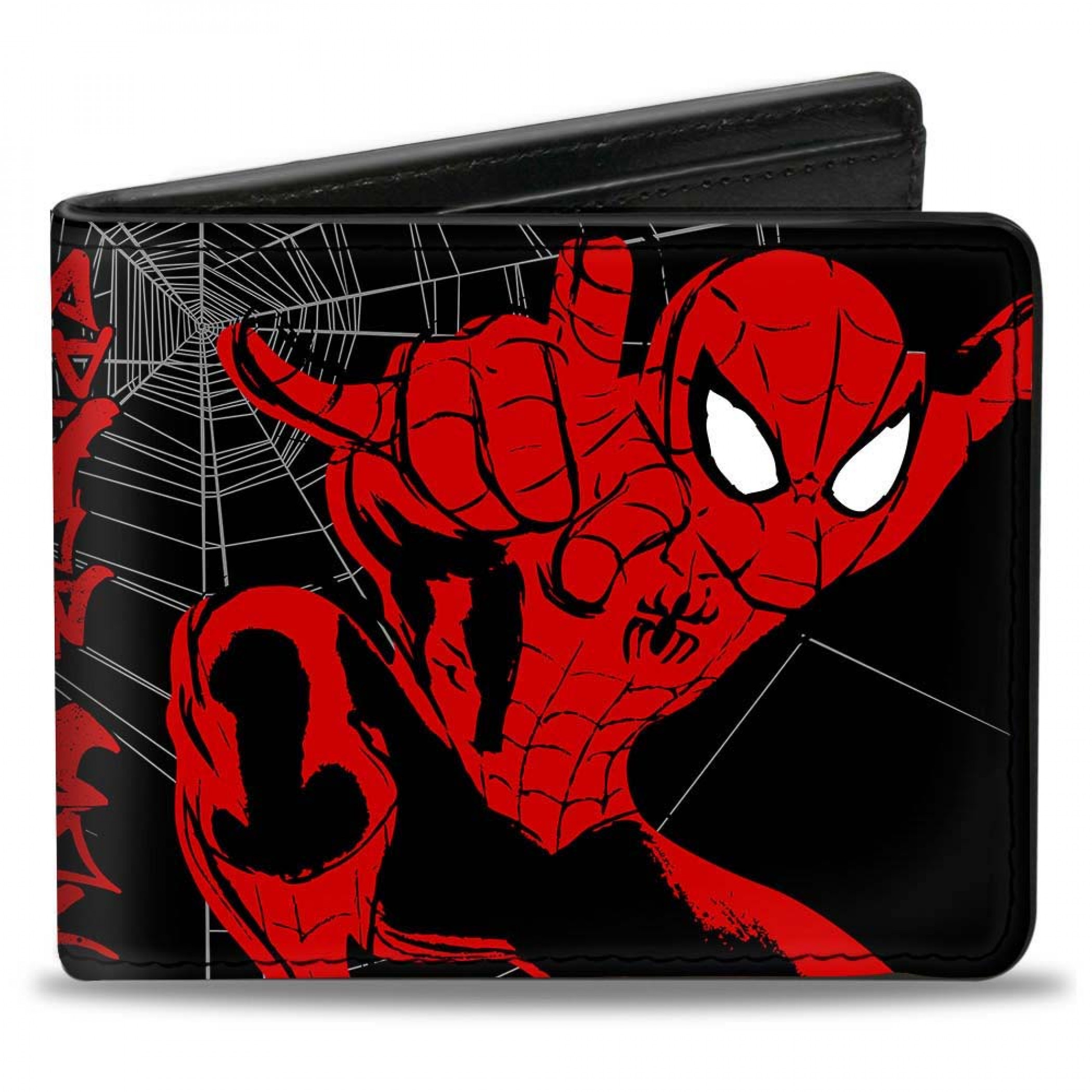 Marvel Comics Spider-Man Web Sketch Vegan Leather Wallet