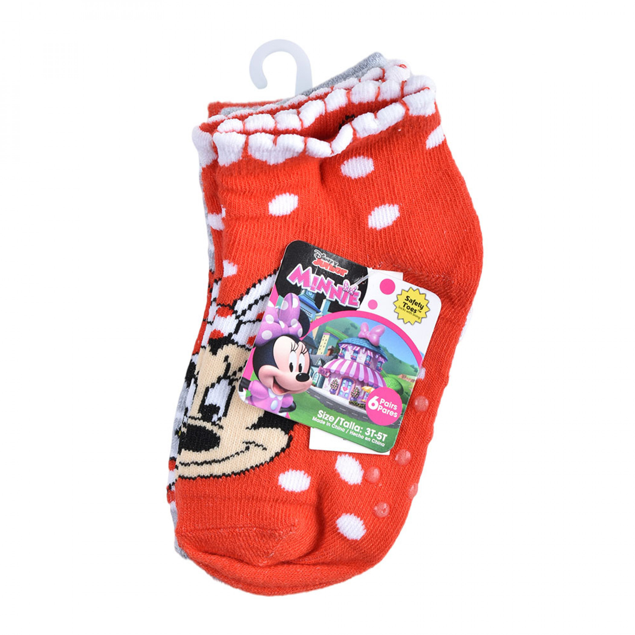 Disney Minnie Mouse and Daisy Duck Baby Girl Crew Socks 6-Pack