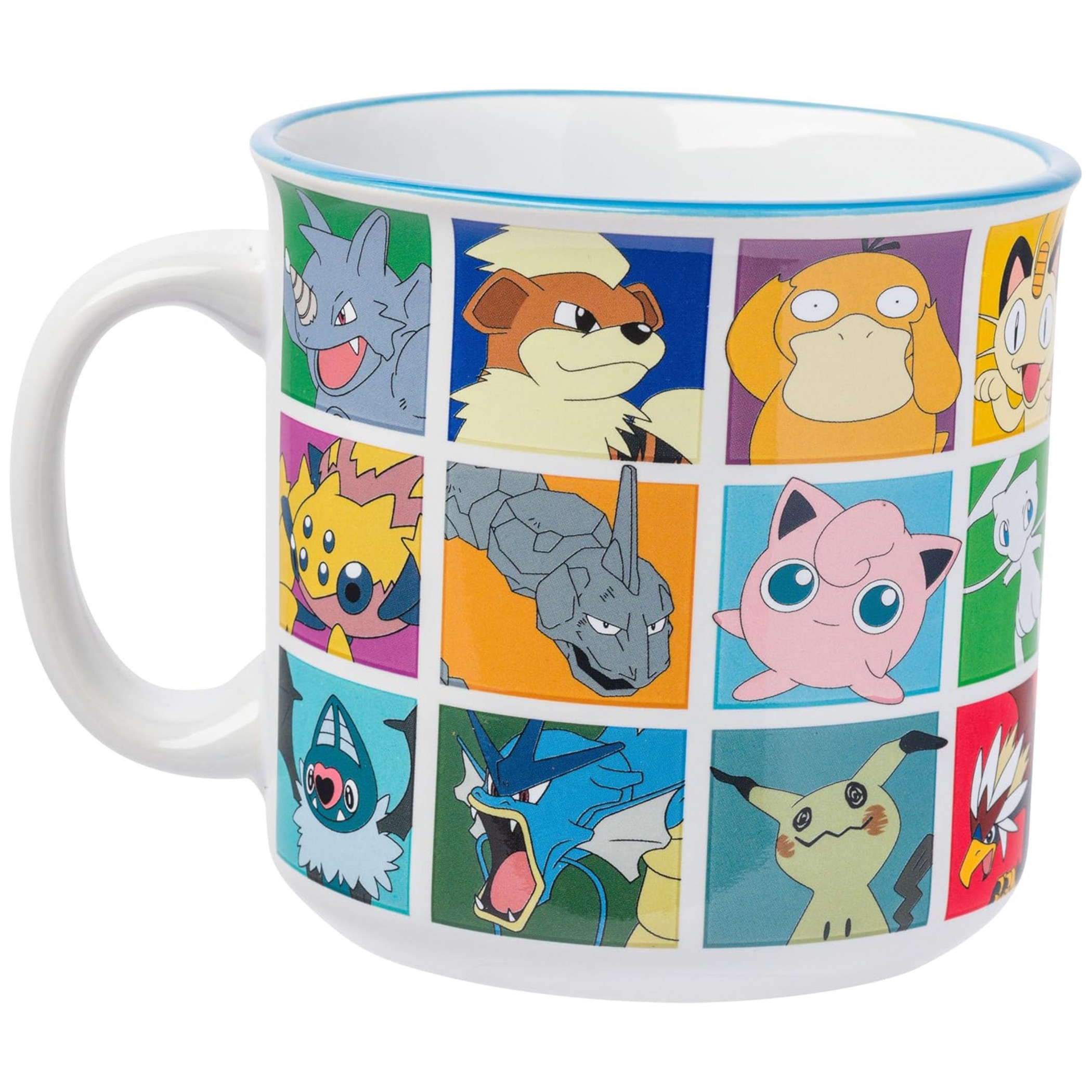 Pokemon Pop Color Grid 20 Ounce Ceramic Camper Mug