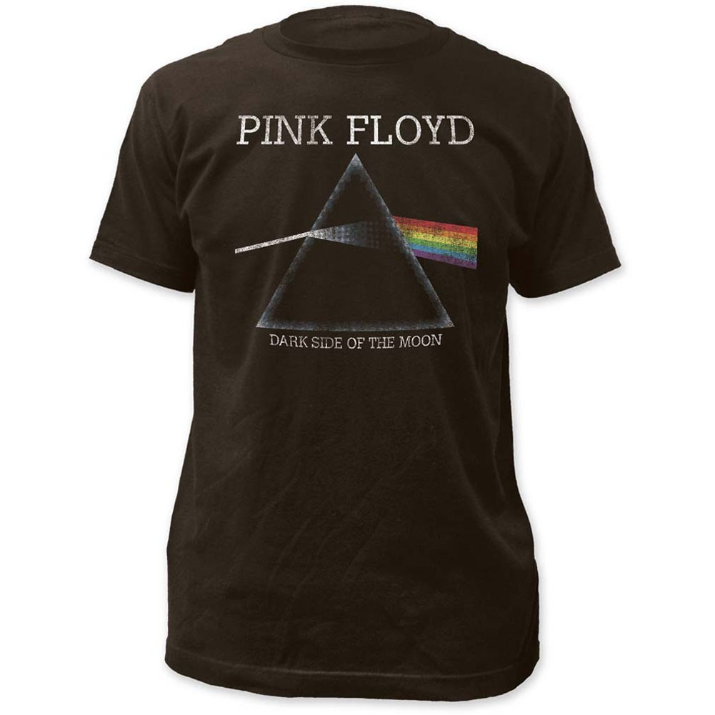 Pink Floyd Dark Side Of The Moon Distressed Fitted T-Shirt