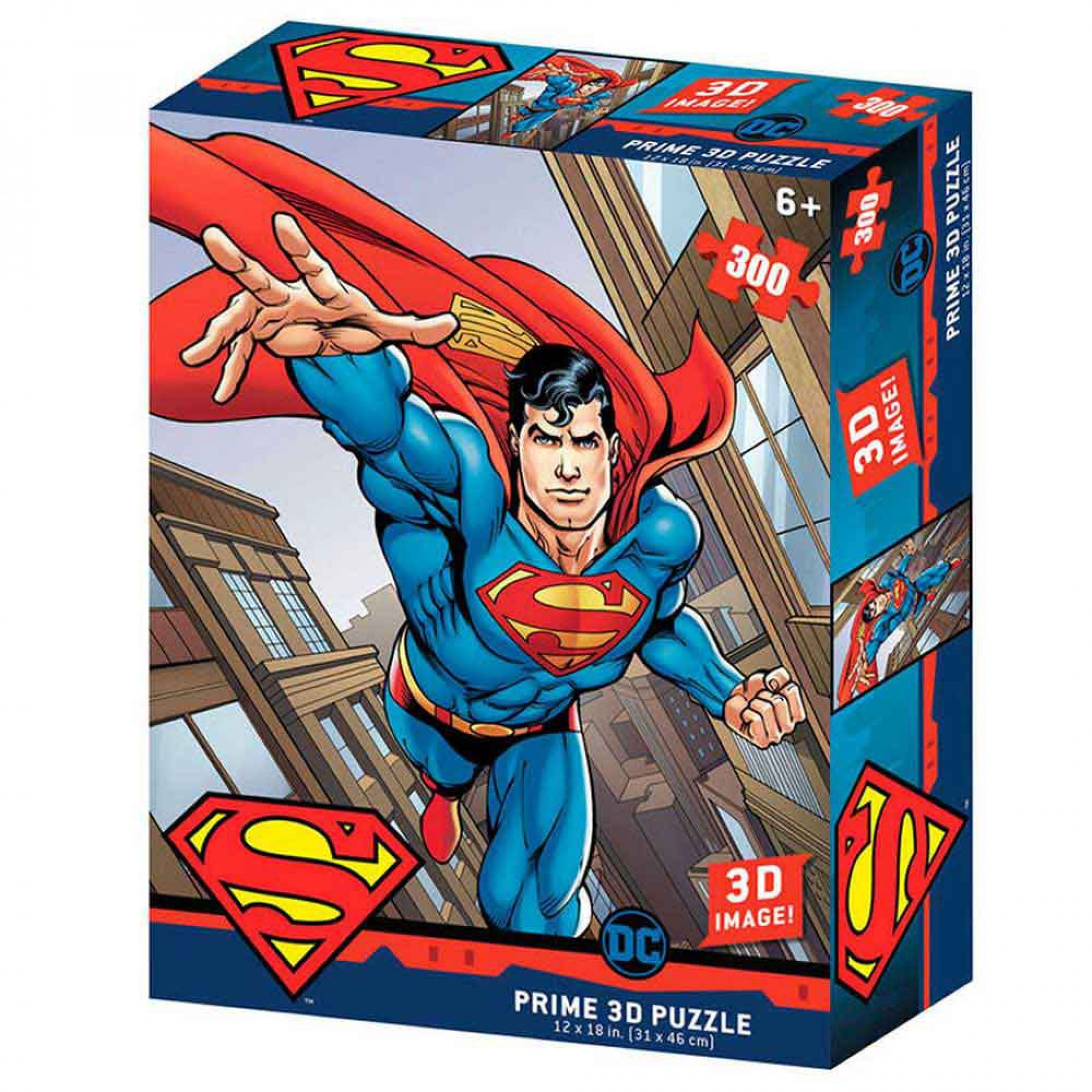 DC Comics Superman Flying 3D Image 300pc Puzzle
