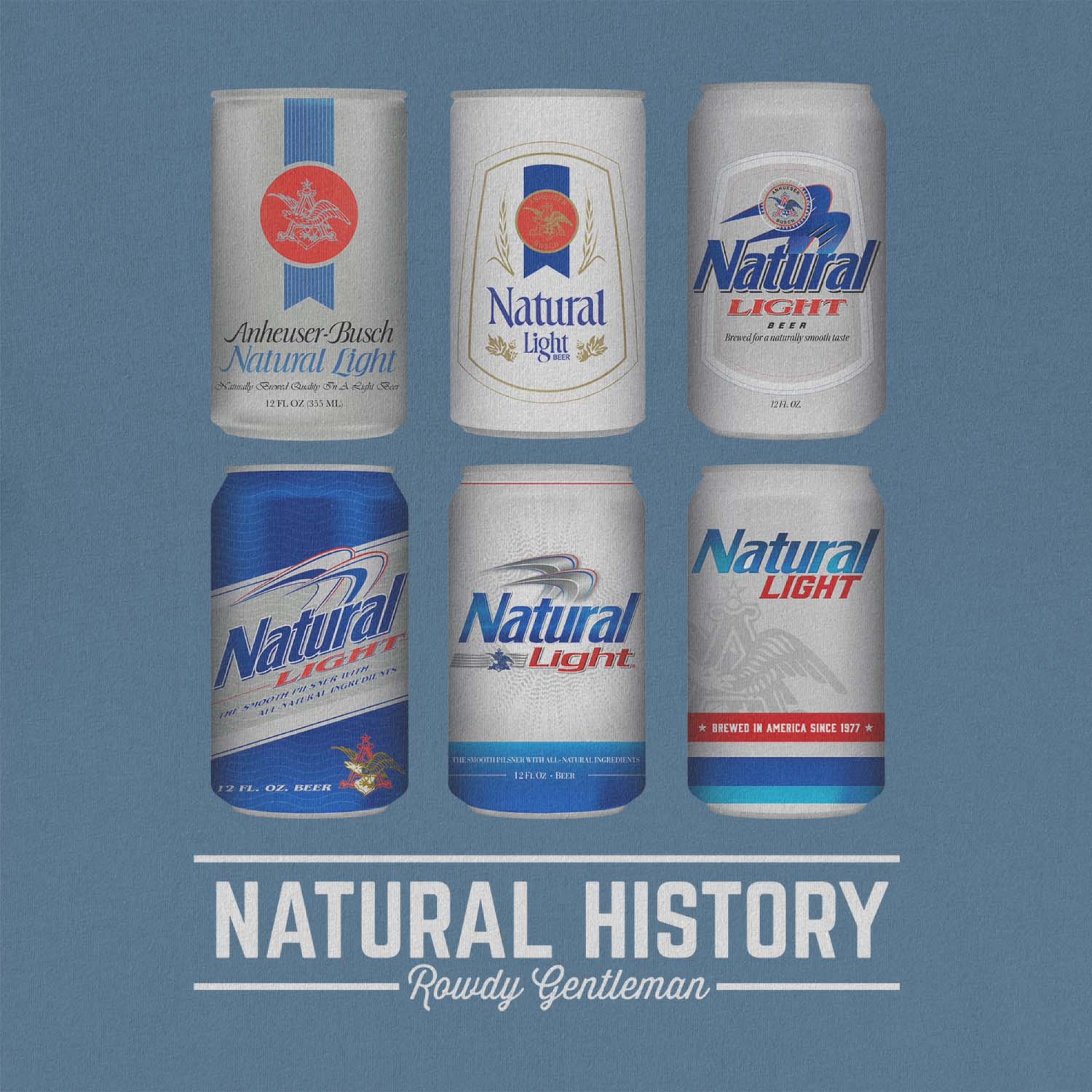 Natural Light Natty History Front Print Shirt