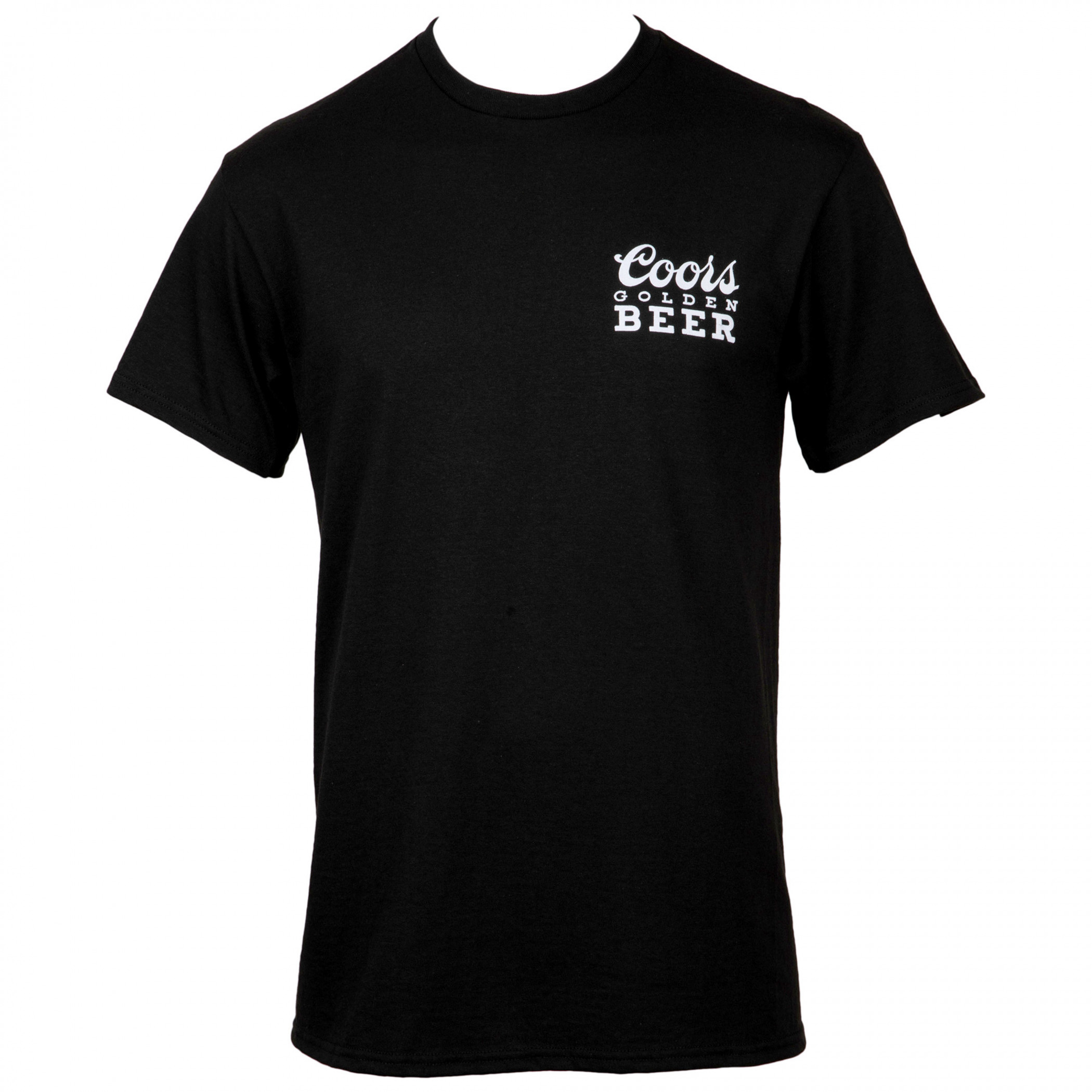 Coors Golden Beer Since 1873 Classic Label Front & Back Print T-Shirt