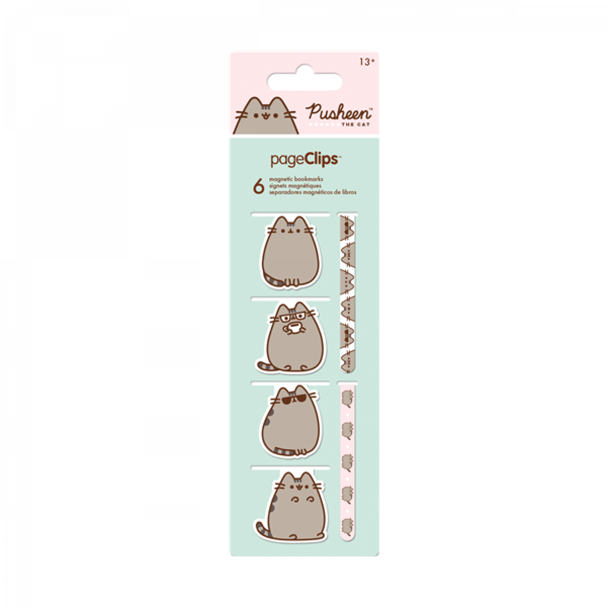 Pusheen the Cat Magnetic Page Clips 6-pack