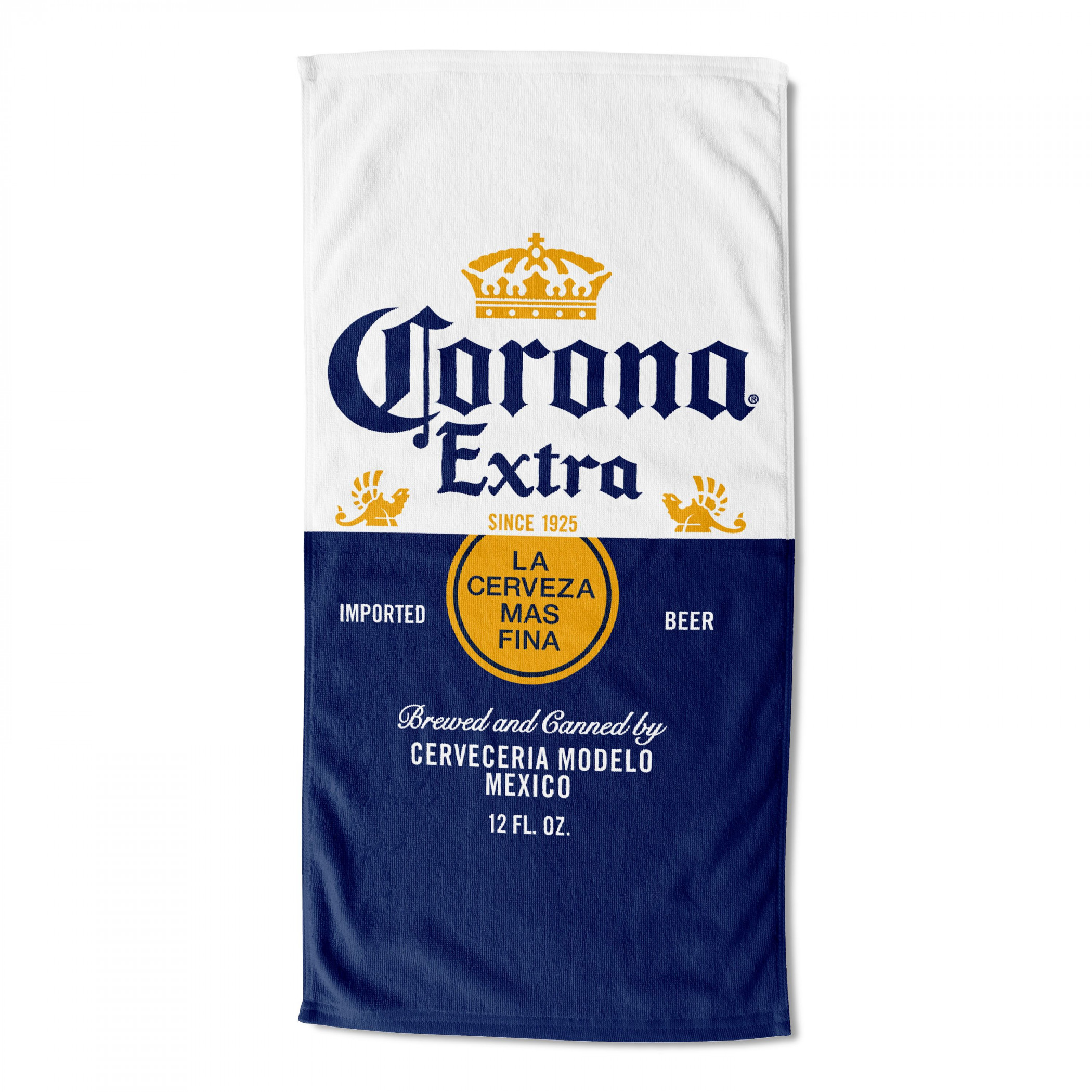 Corona Extra Bottle Label 30"x60" Beach Towel