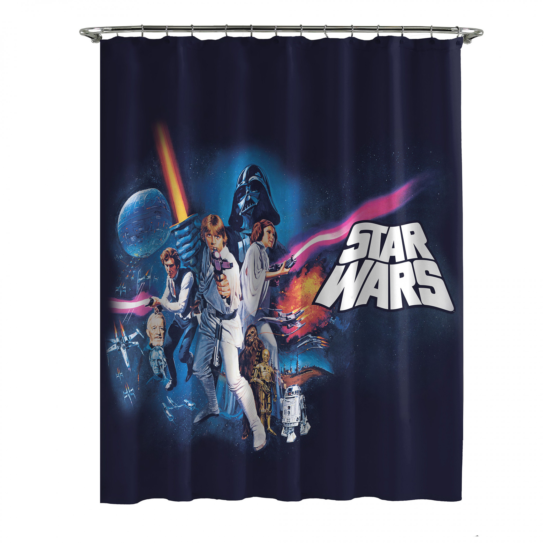 Star Wars The Empire Strikes Back Vintage Poster Shower Curtain
