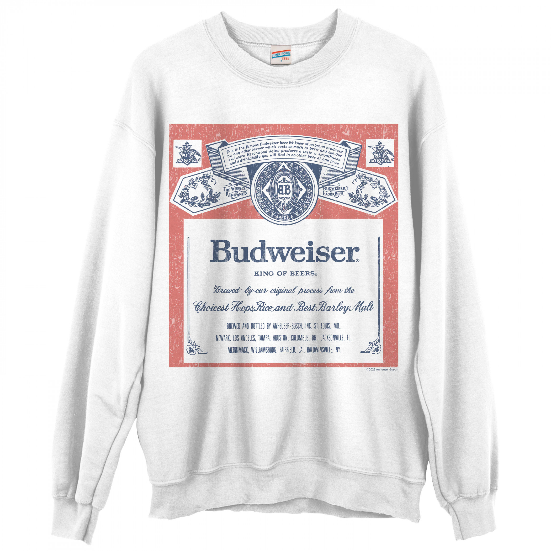 Budweiser Label Long Sleeve Shirt by Junk Food