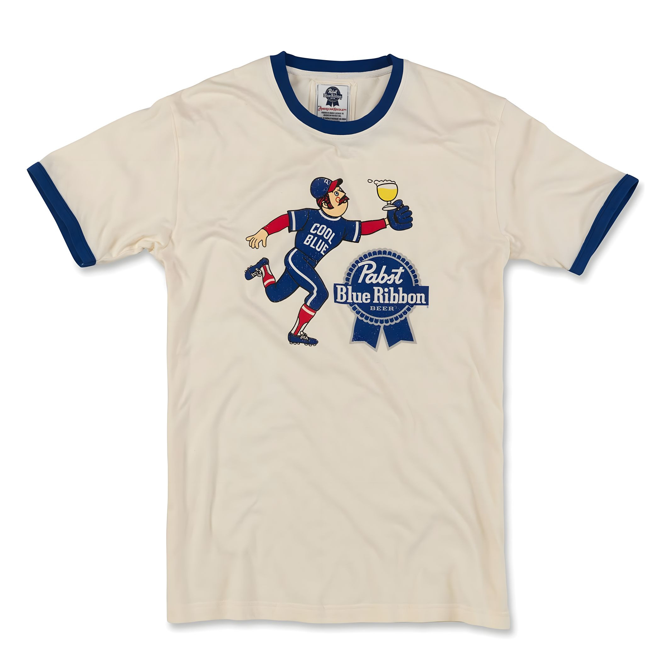 Pabst Blue Ribbon Brass Tacks Ringer T-Shirt