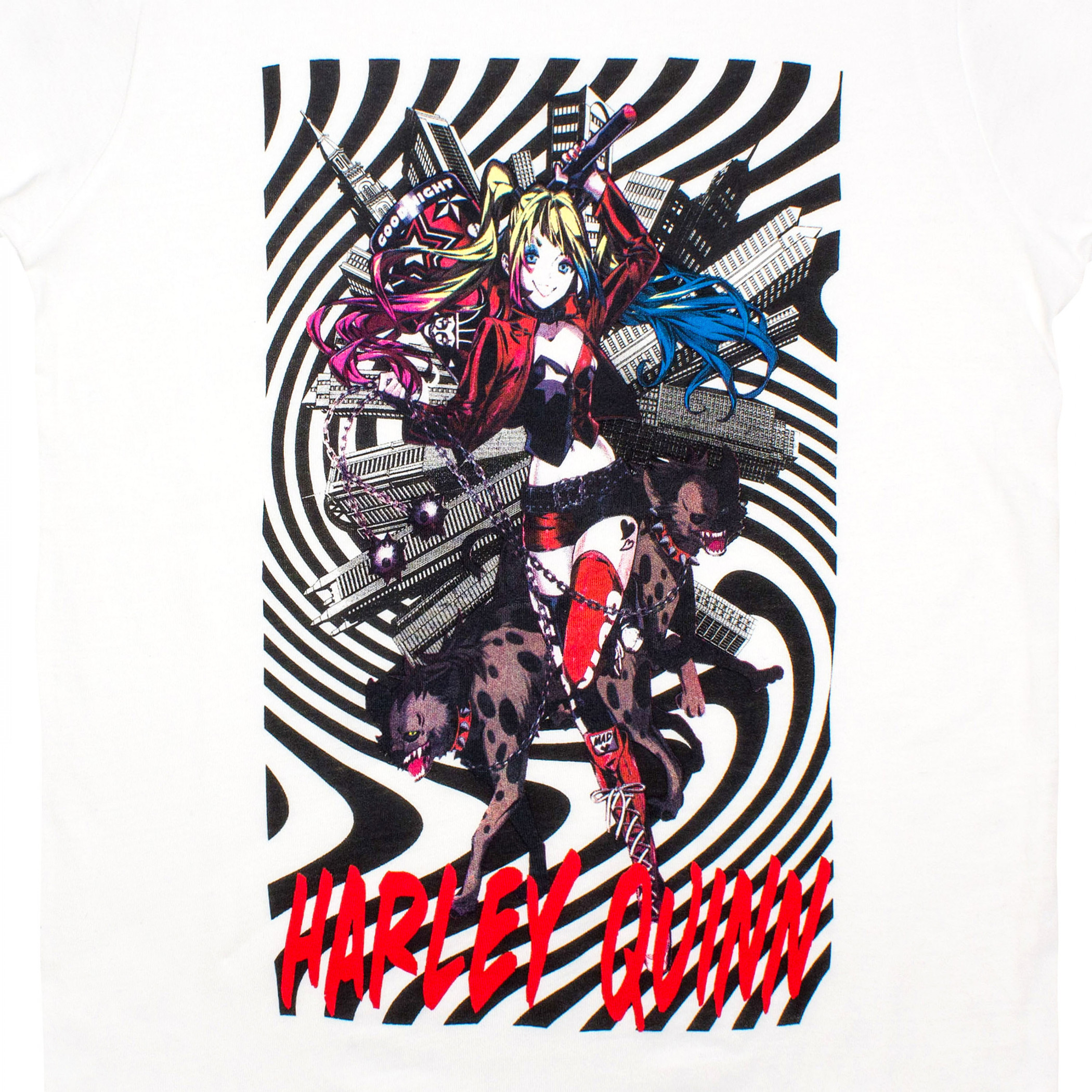 Harley Quinn Spiral with Hyenas T-Shirt