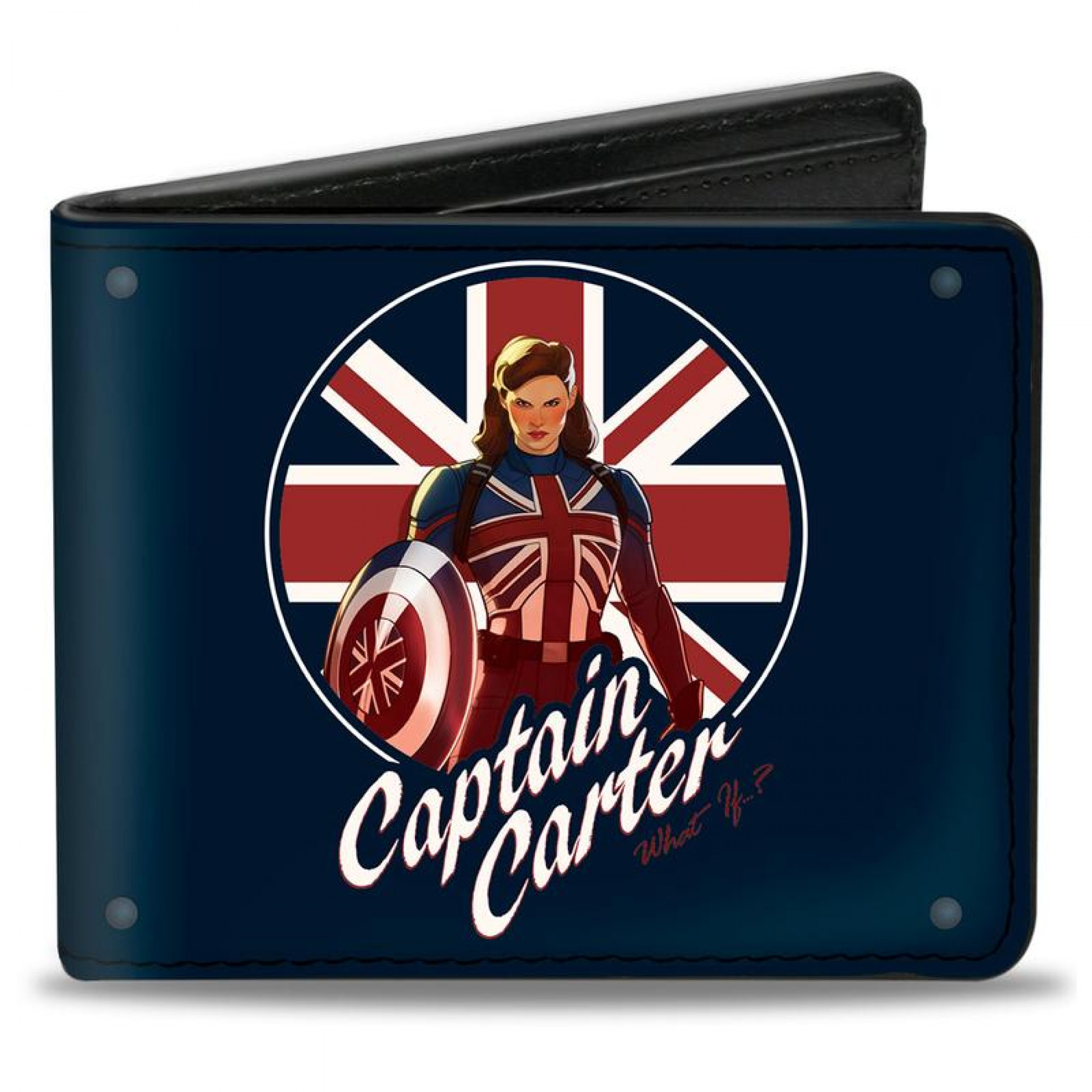Marvel Studios What If? Series Captain Carter Union Jack Shield Bi-Fold Wallet
