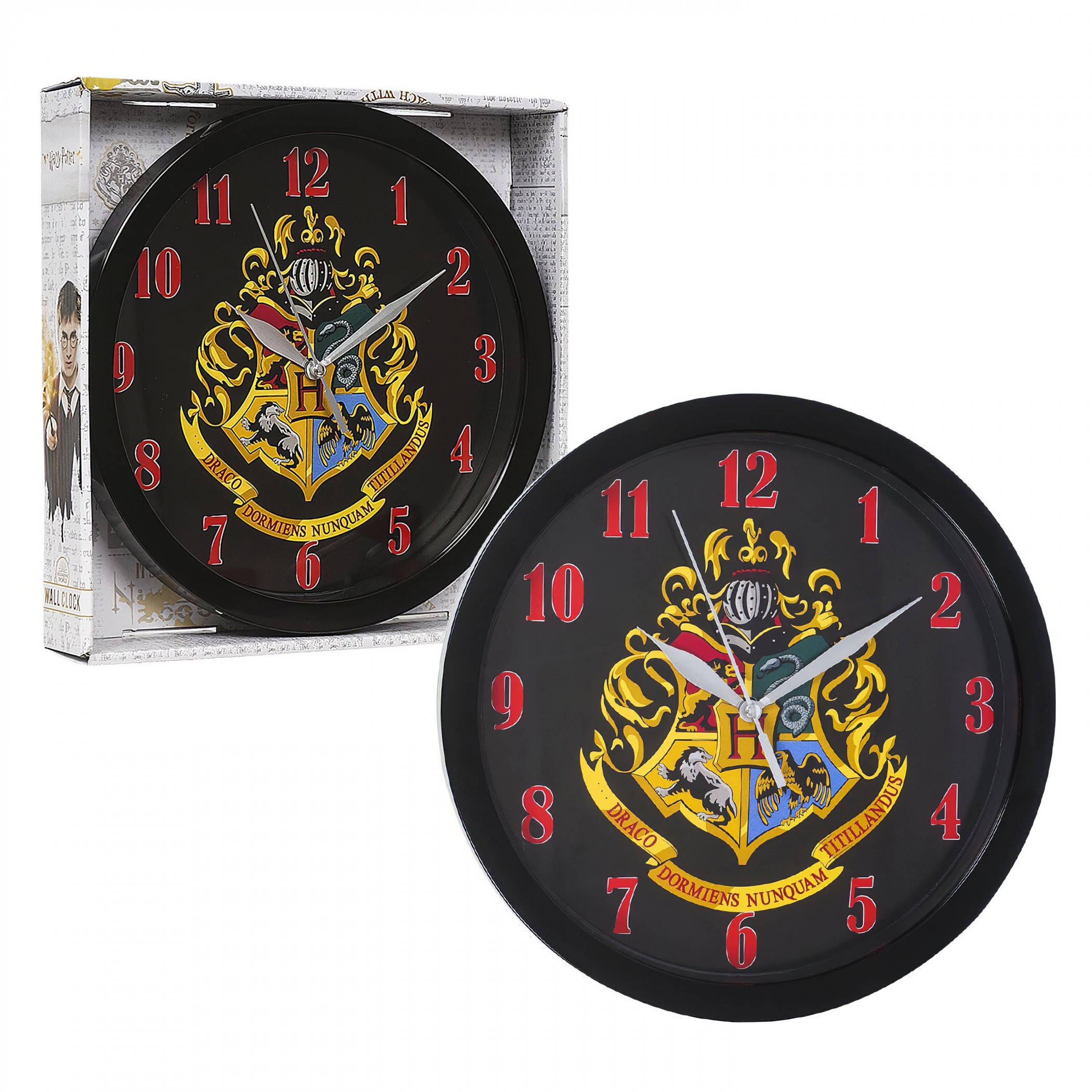 Harry Potter Hogwarts Crest 10 Inch Wall Clock