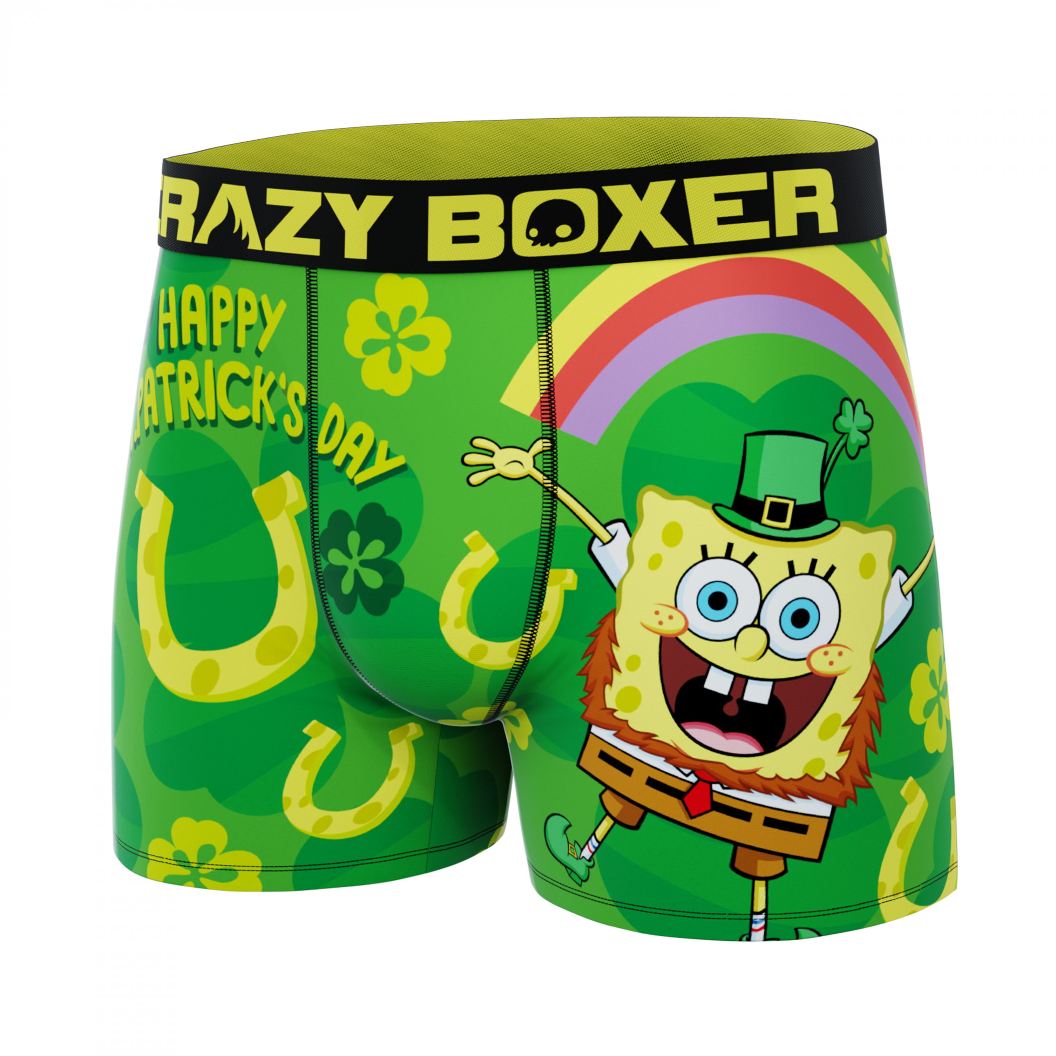 Crazy Boxer SpongeBob SquarePants St. Patrick's Day Boxer Briefs