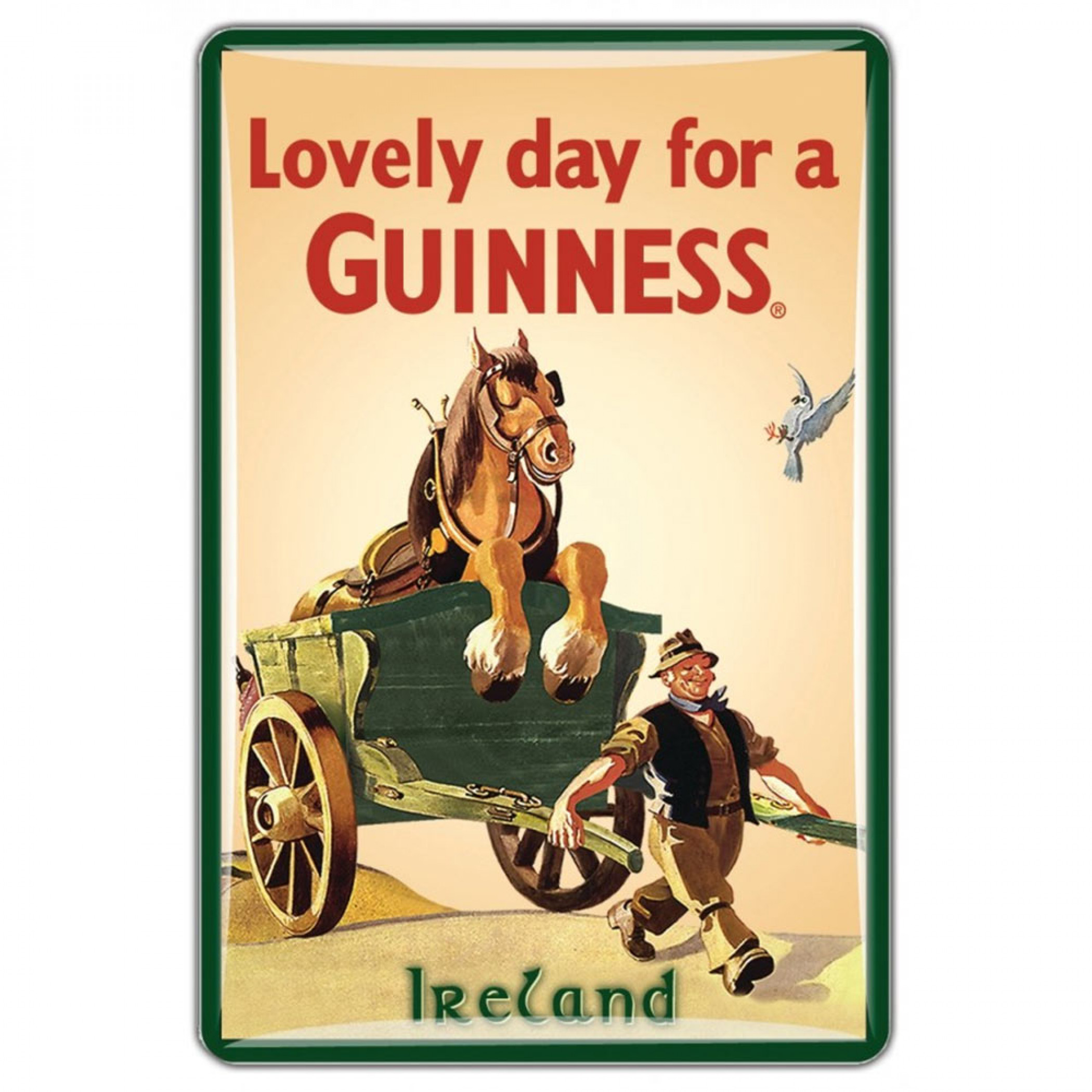 Guinness Beer Horse Before the Cart Lovely Day Magnet