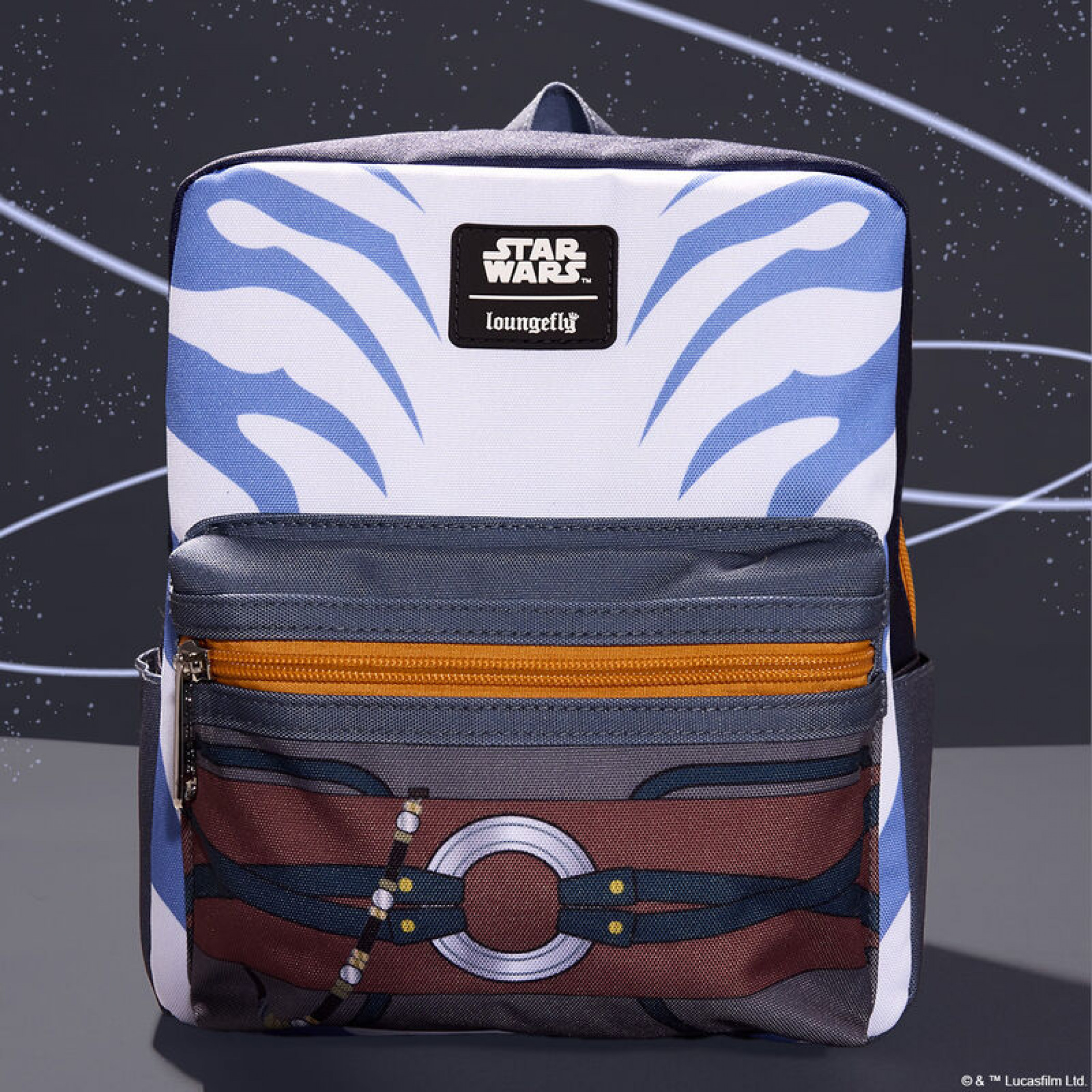 Star Wars Ahsoka Square Cosplay Mini Backpack By Loungefly - SuperHeroStuff