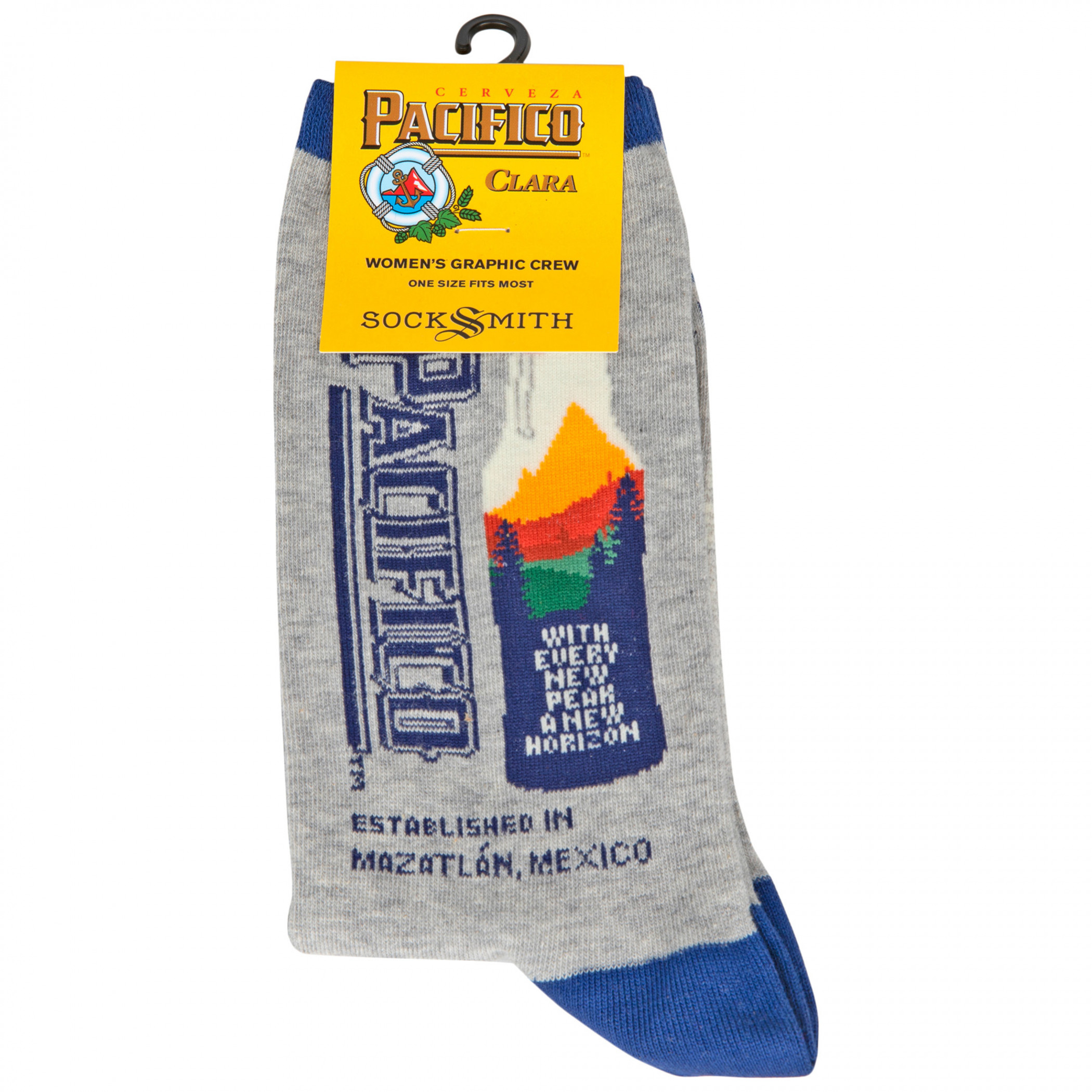 Pacifico Cerveza Beer Bottle With Mountains Women's Socks