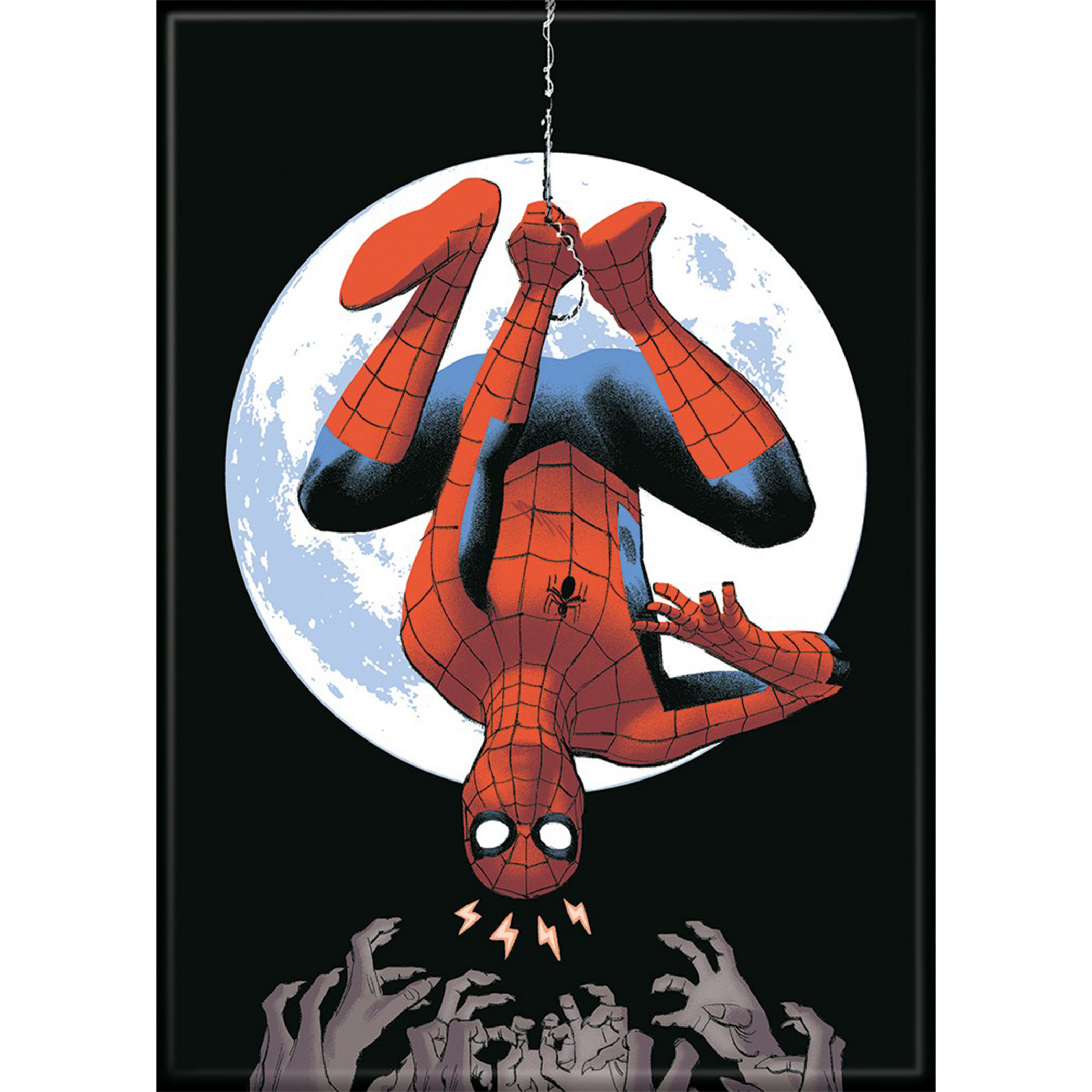 Marvel Comics Spider-Man Hanging By The Full Moon
