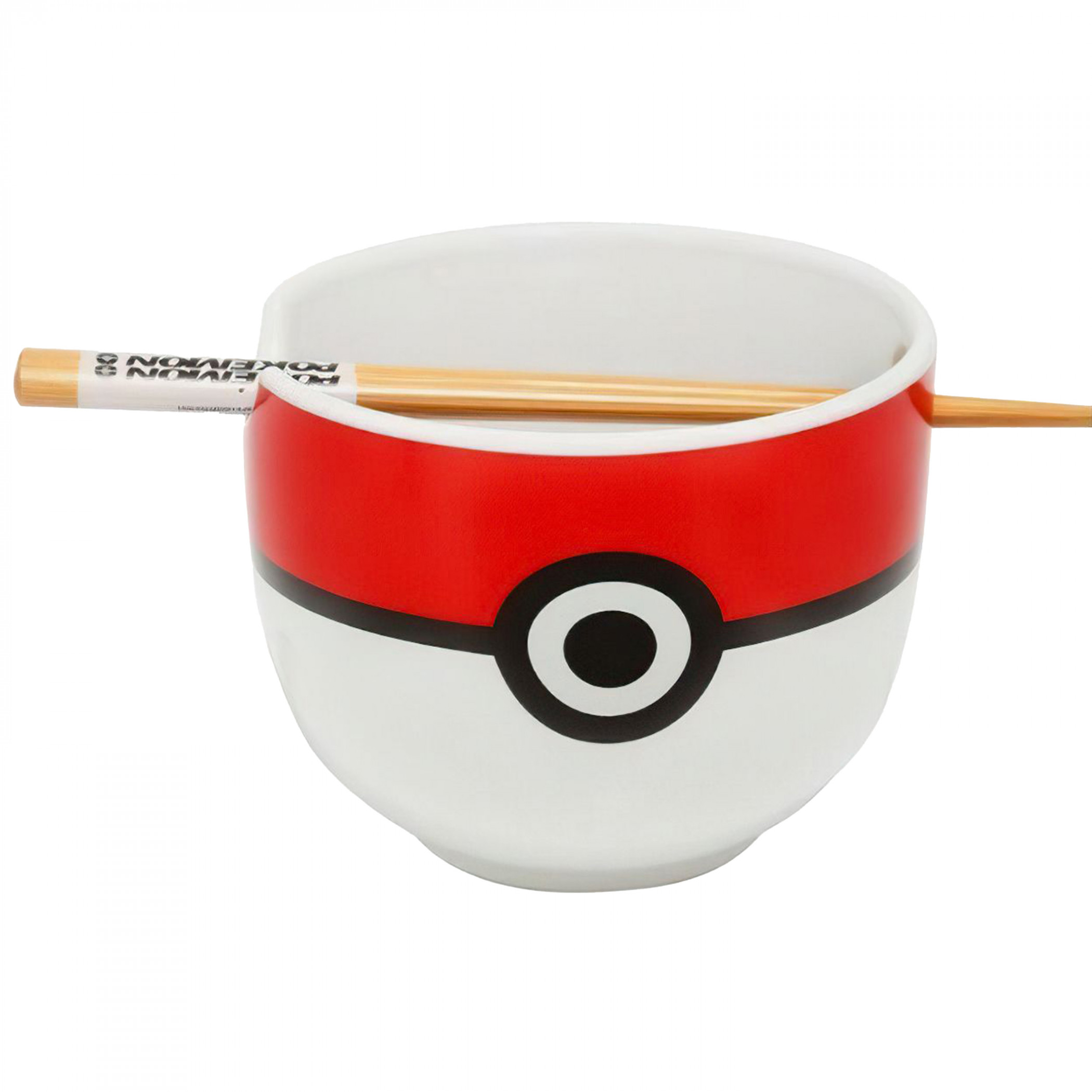 Pokemon Pokeball Ramen Bowl with Chopsticks