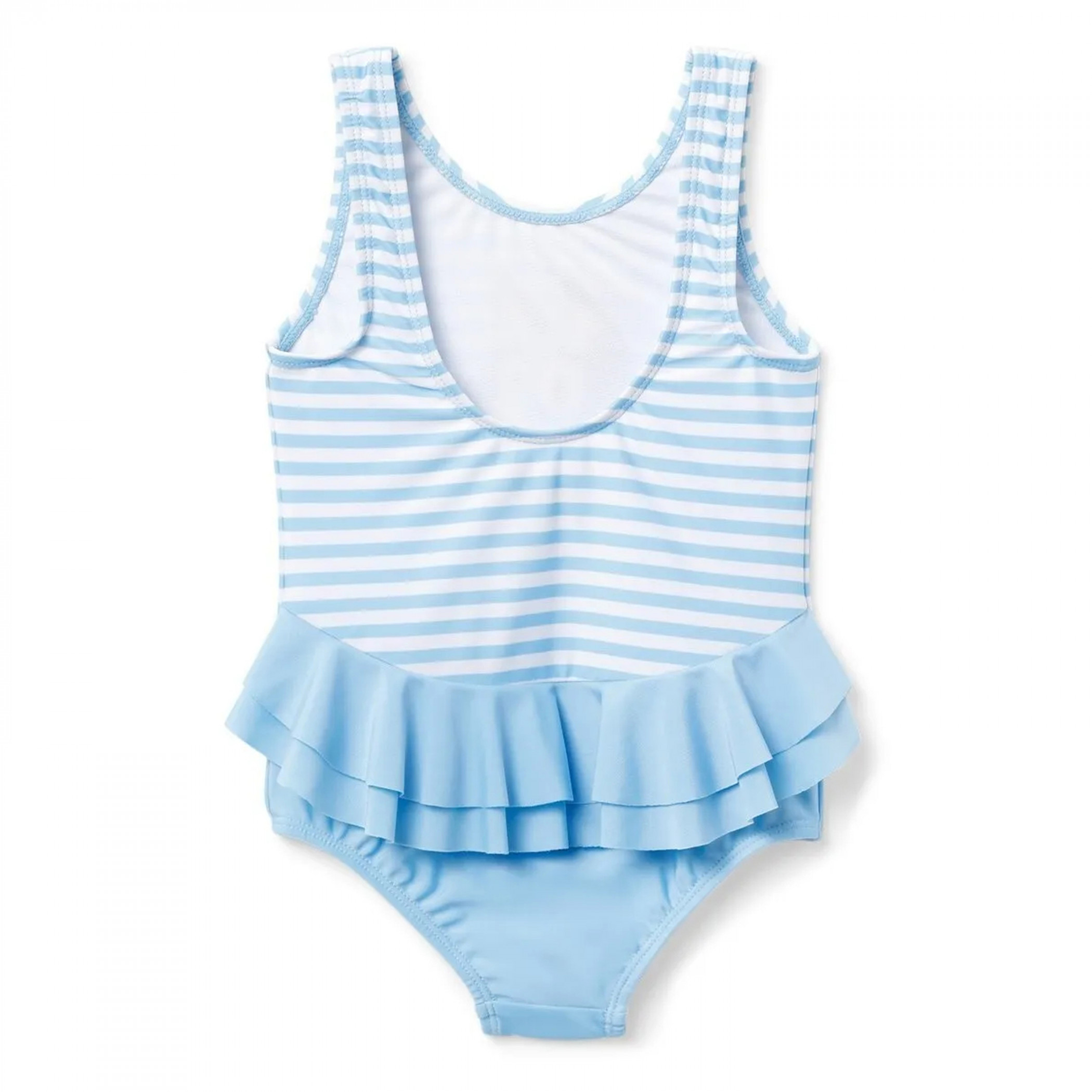 Bluey Striped Toddler One-Piece Swimsuit with Frills