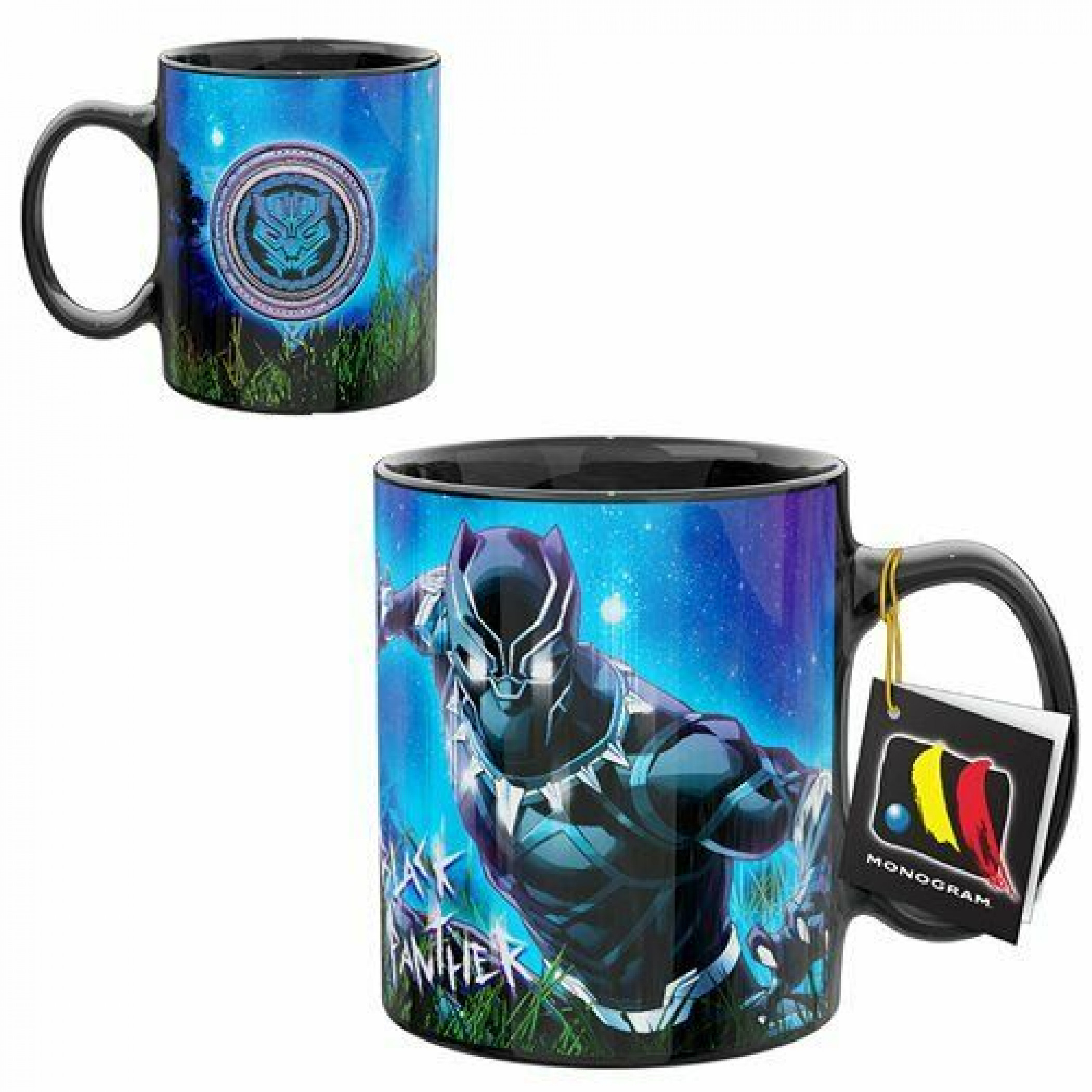 Marvel Black Panther Character and Symbol 11oz Ceramic Mug
