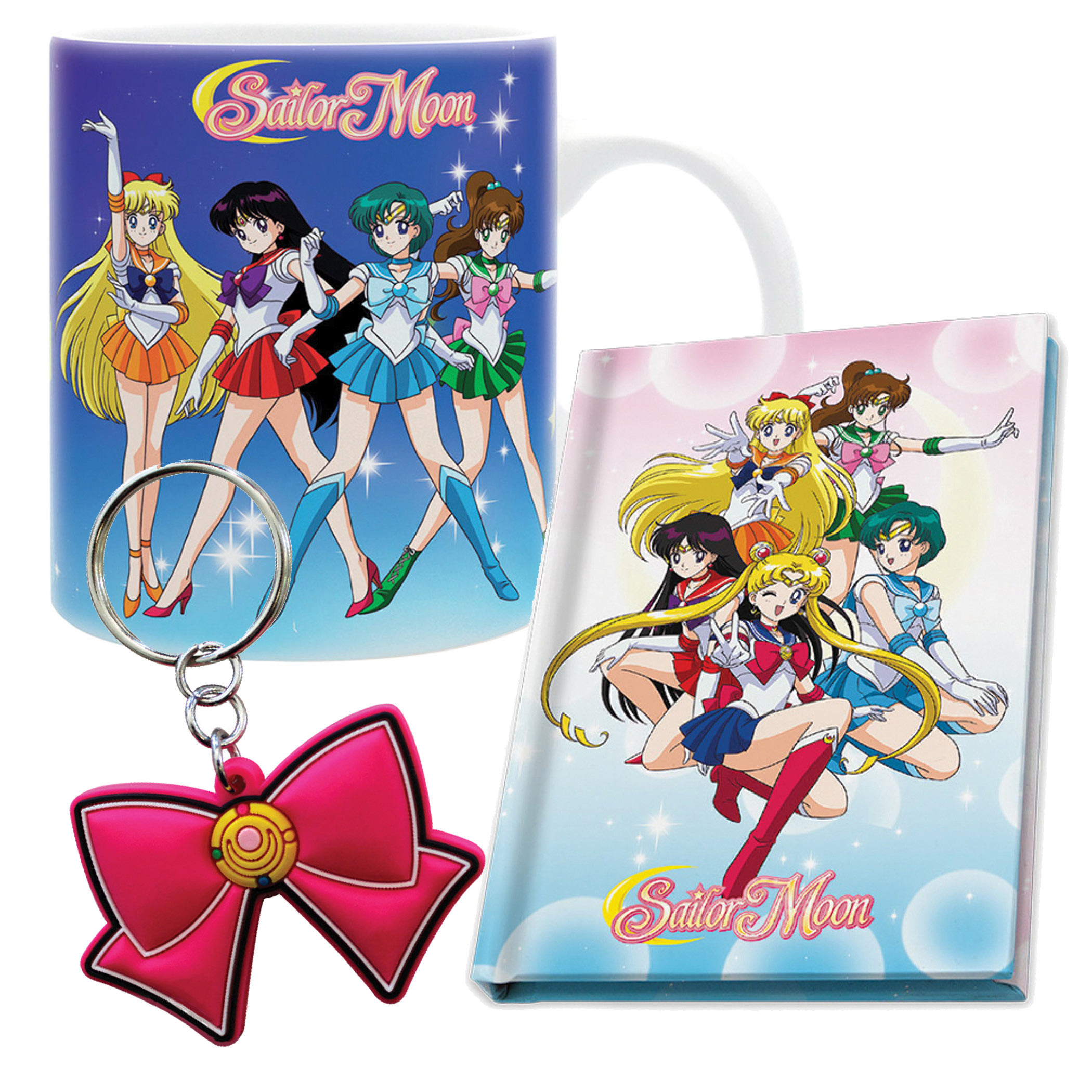 Sailor Moon Notebook, Mug, & Keychain Gift Set