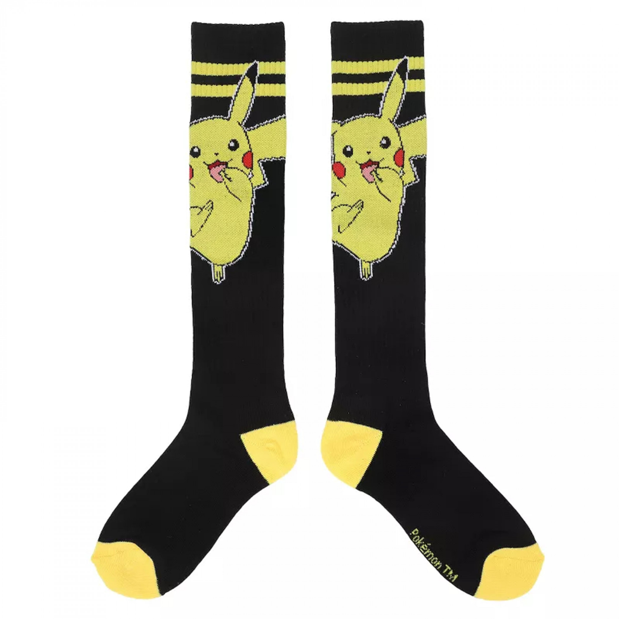 Pokemon Pikachu Striped Knee Socks