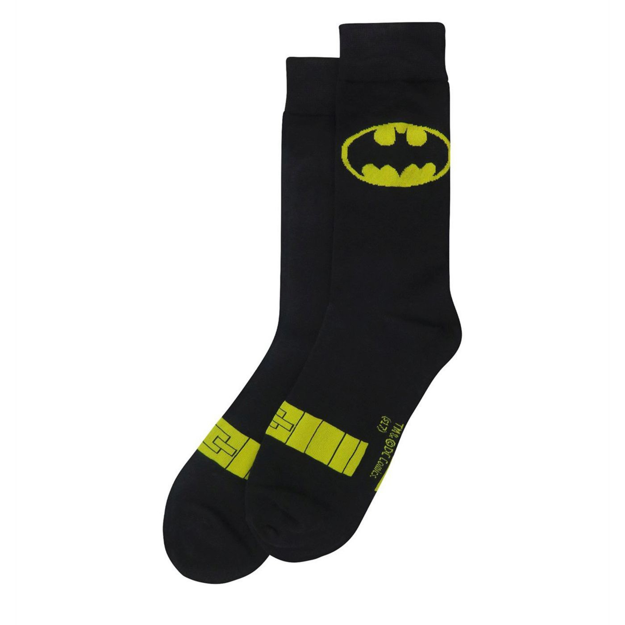 Batman and Robin Costume Symbol Crew Socks 2-Pair Pack