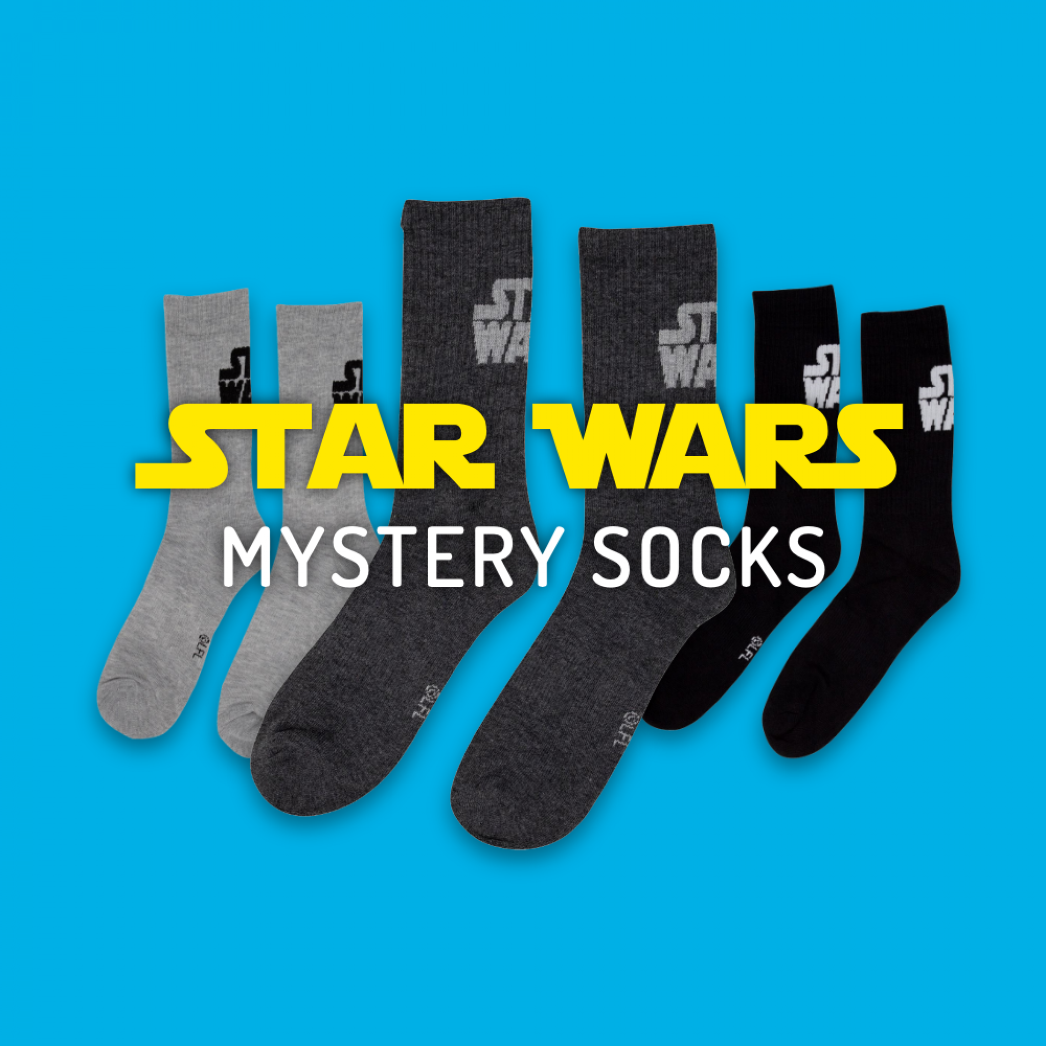 Star Wars Text Classic Mystery Crew Socks