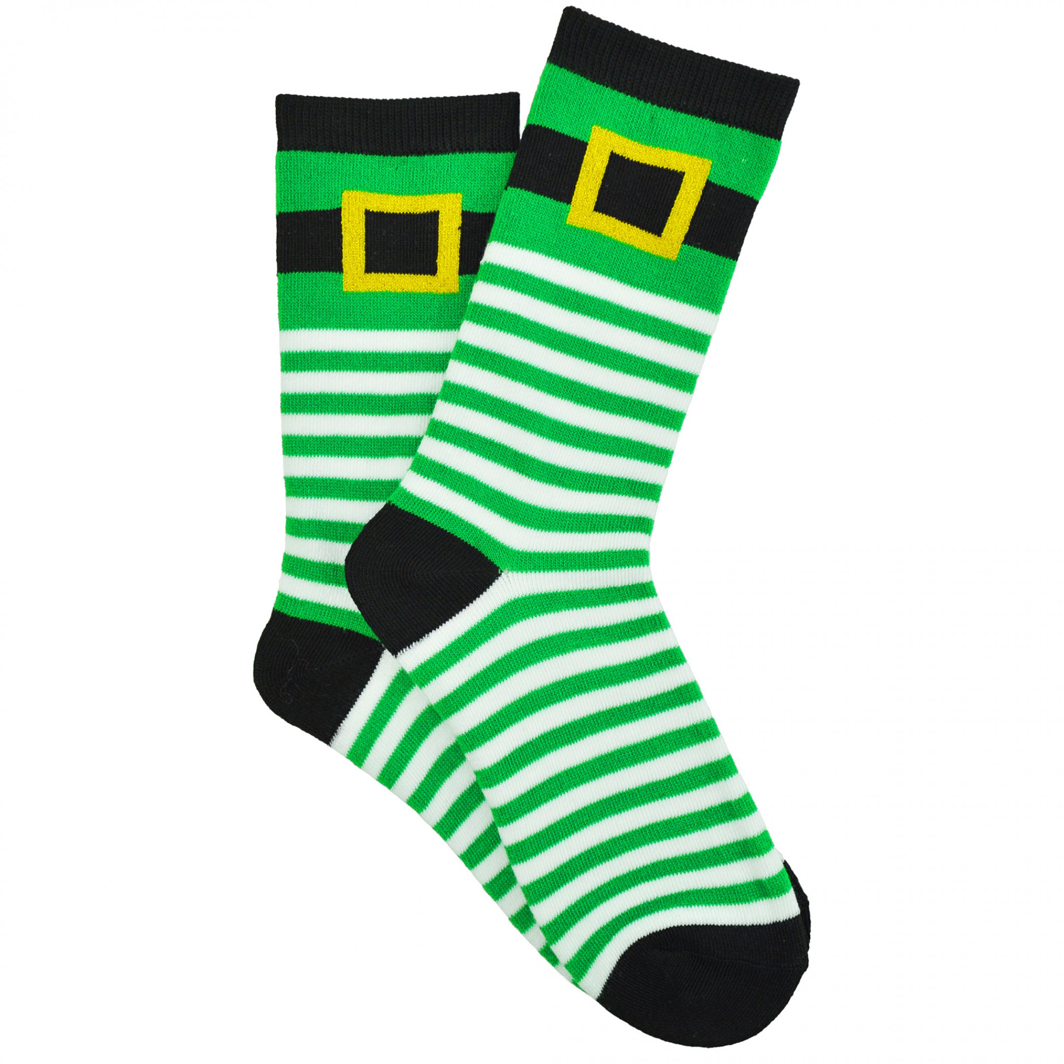 St. Patrick's Day Leprechaun Buckle Single-Pair Crew Socks