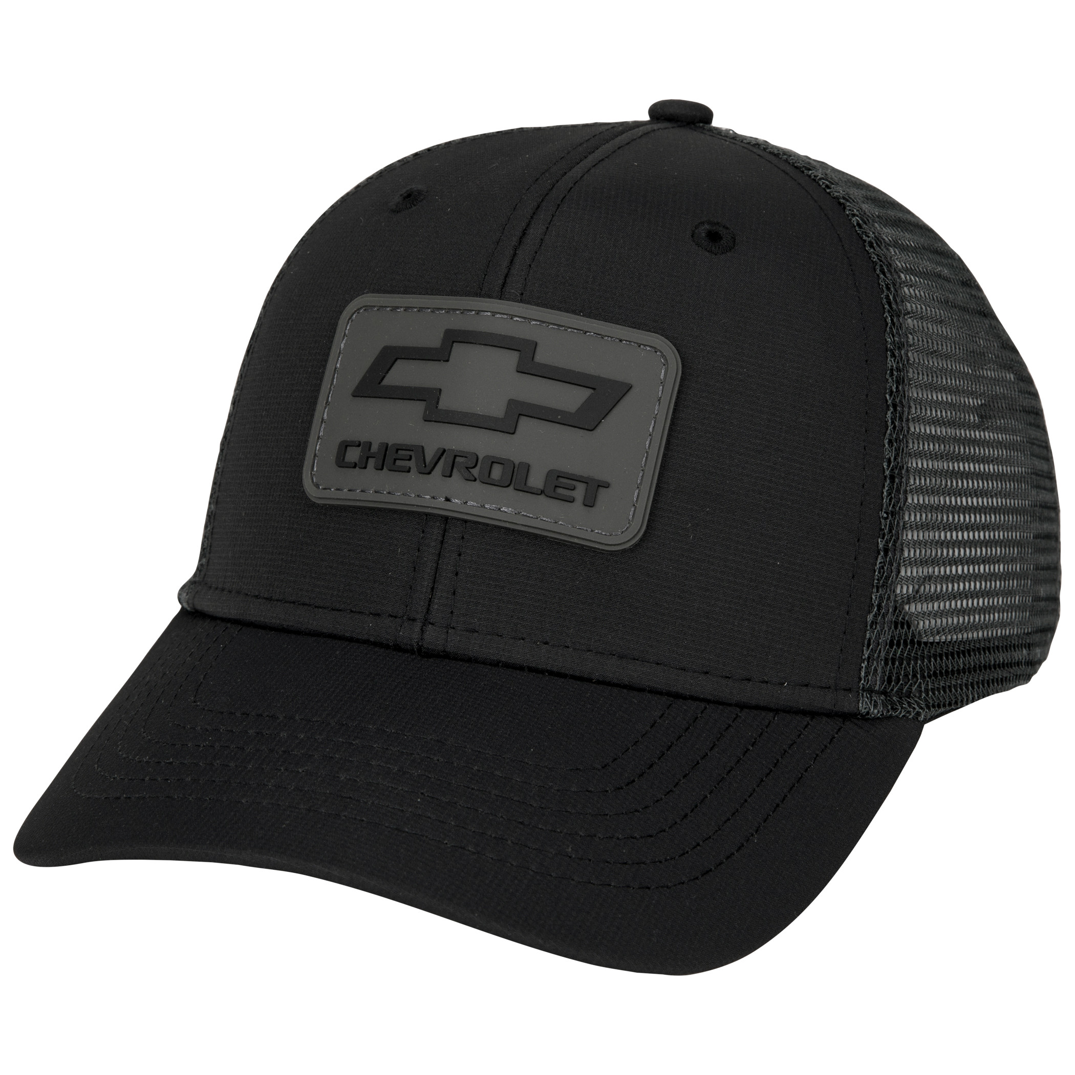 Chevy Logo Black and Grey Colorway Mesh Back Hat - WearYourBeer