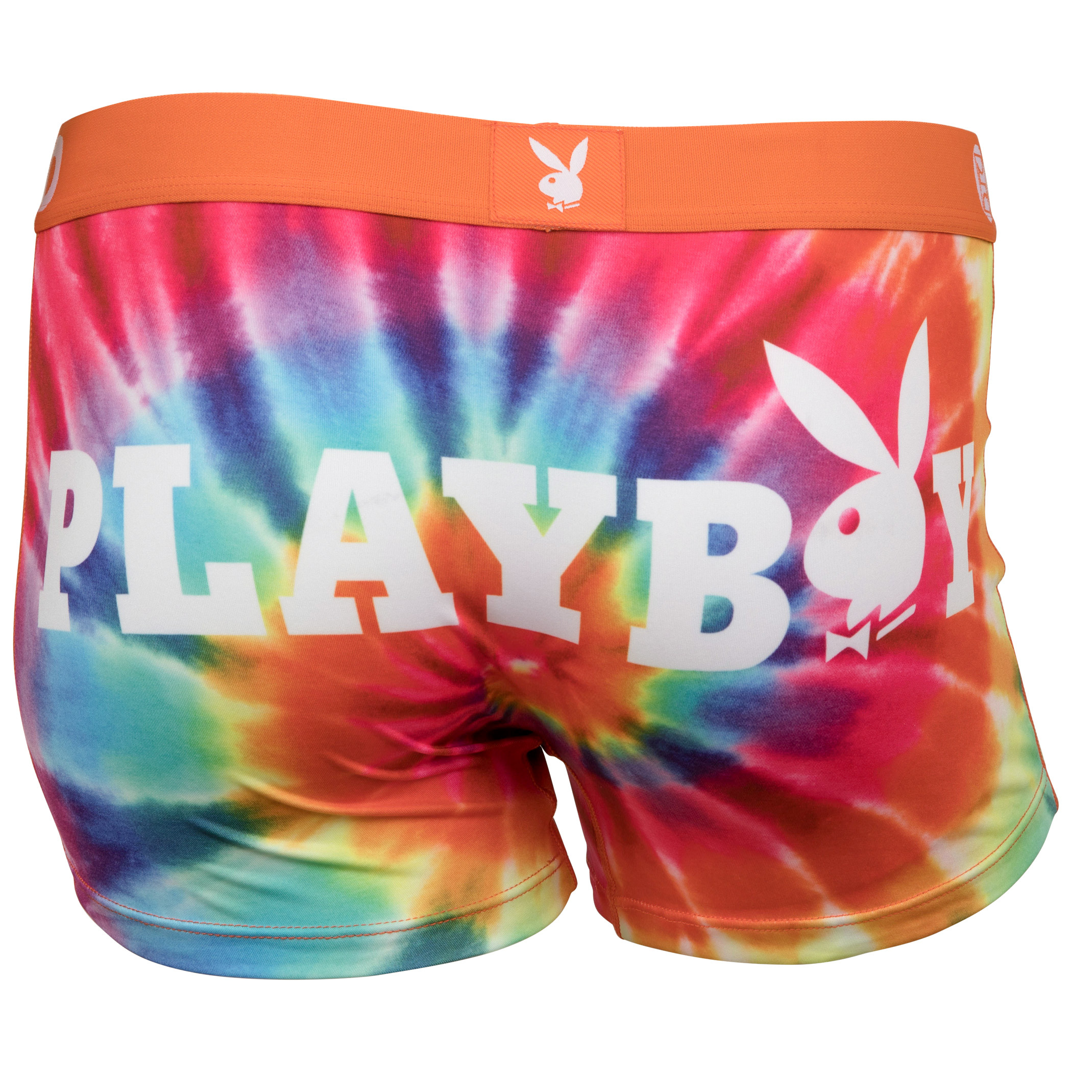 Playboy Classic Tie-Dye Rainbow PSD Boy Shorts Underwear