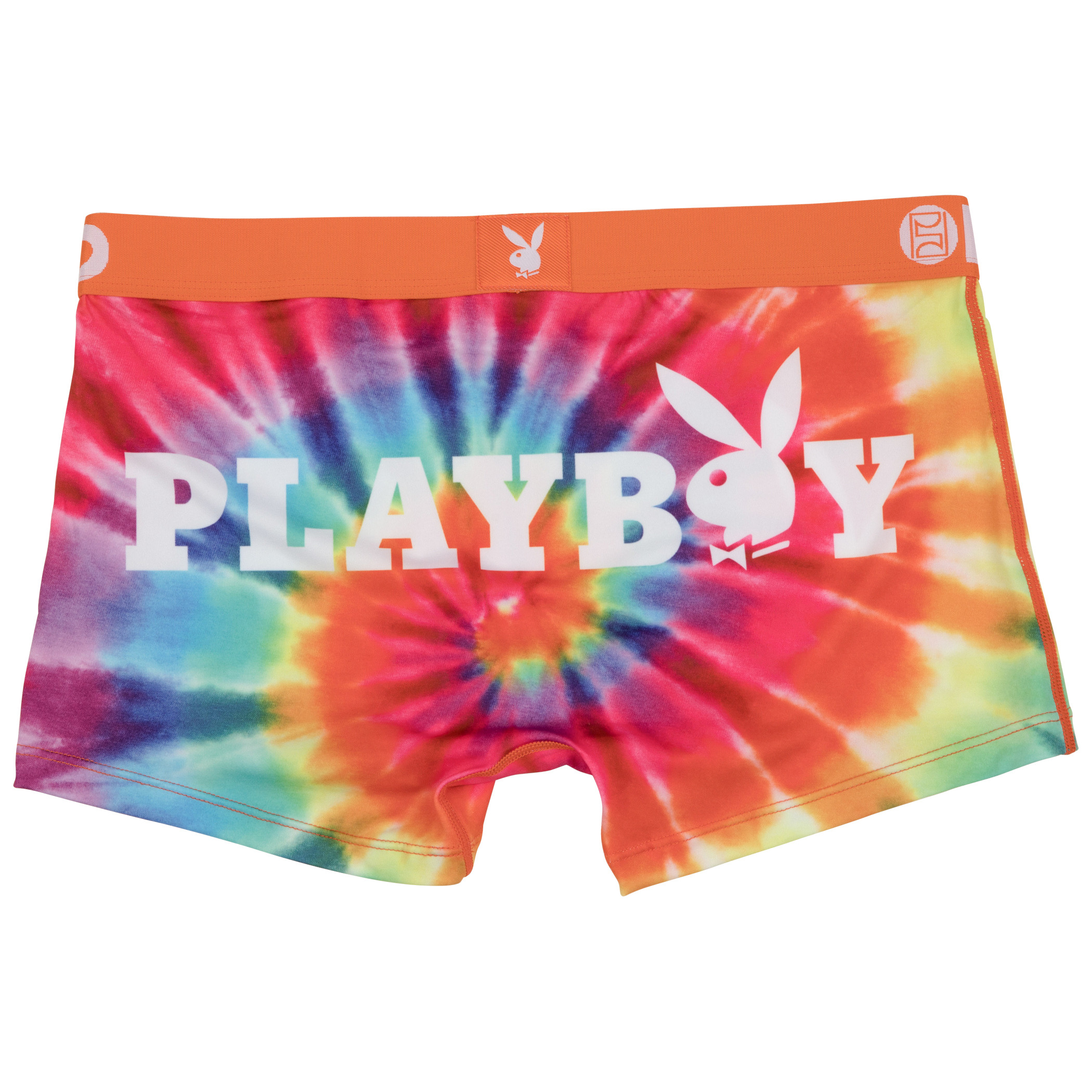 Playboy Classic Tie-Dye Rainbow PSD Boy Shorts Underwear
