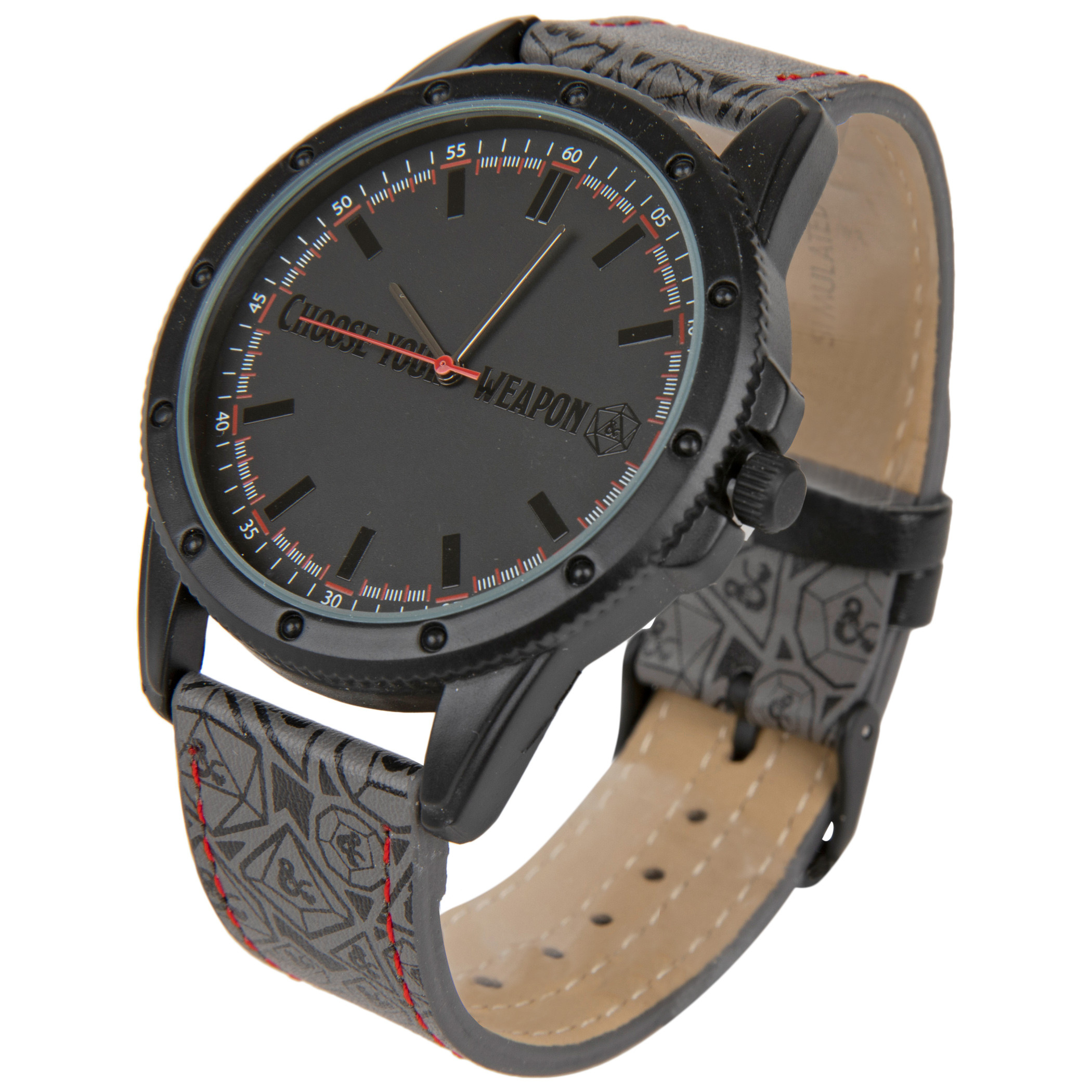 DUNGEONS & DRAGONS Orologio Uomo Al Quarzo, Quadrante Nero, Cinturino In Silicone, Modello DND5000AZ, Regalo Perfetto Per Fan