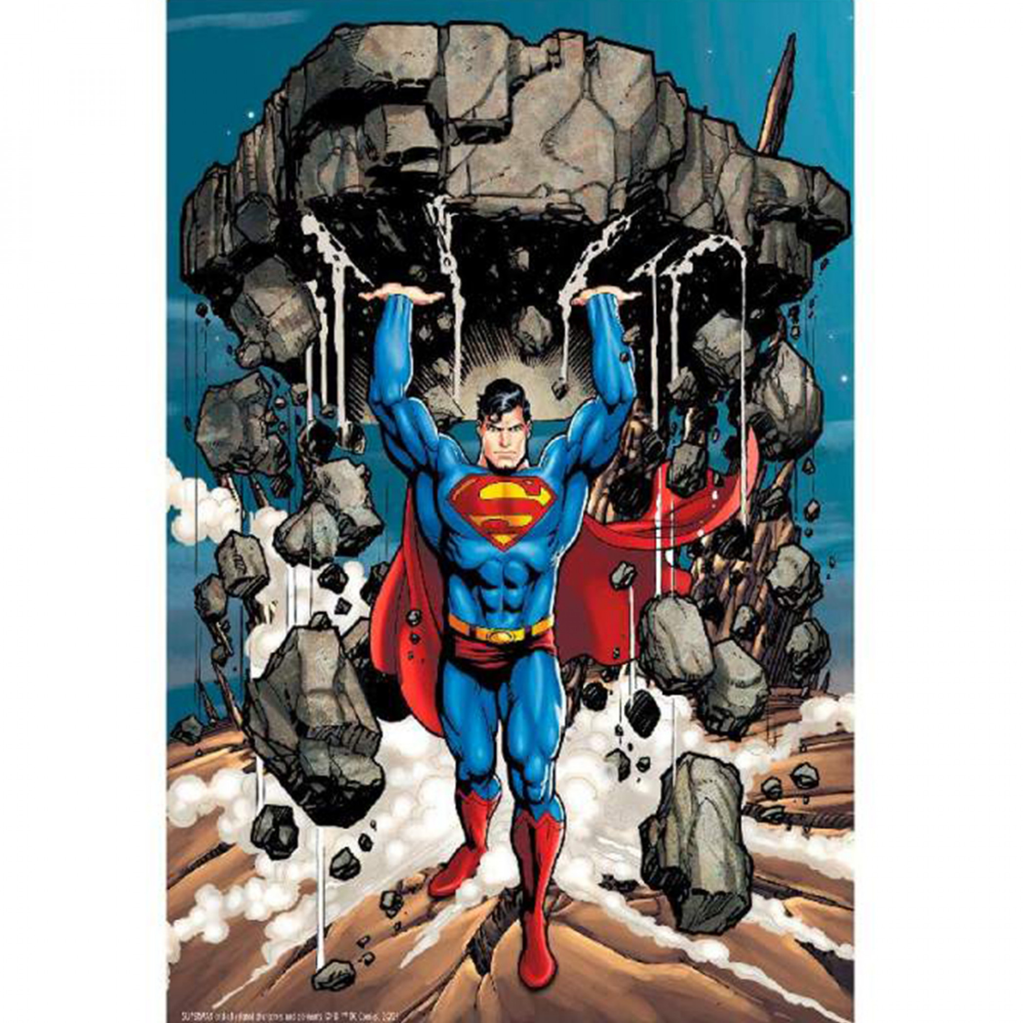 DC Comics Superman Lifting A Building 3D Image 300pc Puzzle