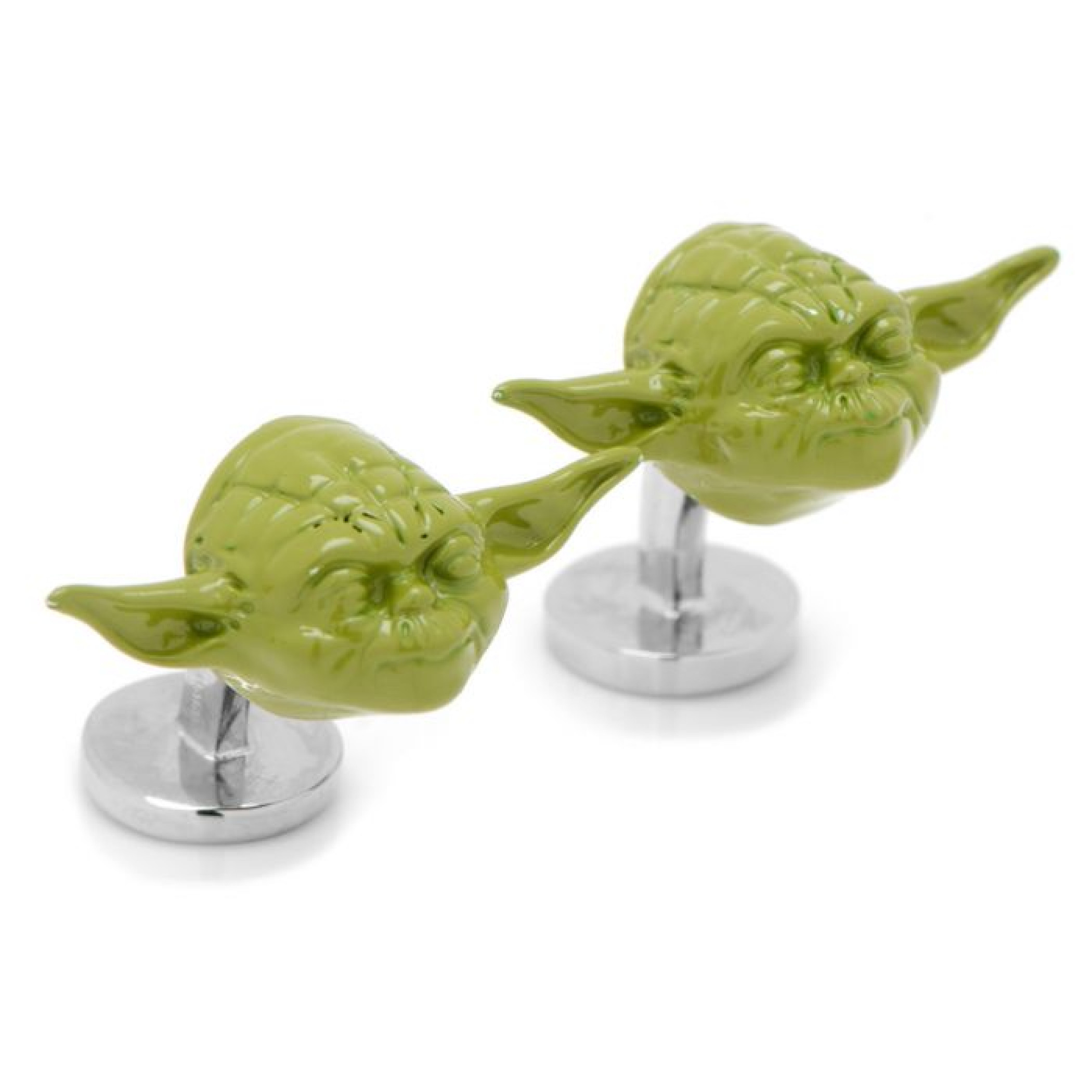 Star Wars 3D Green Yoda Head Cufflinks
