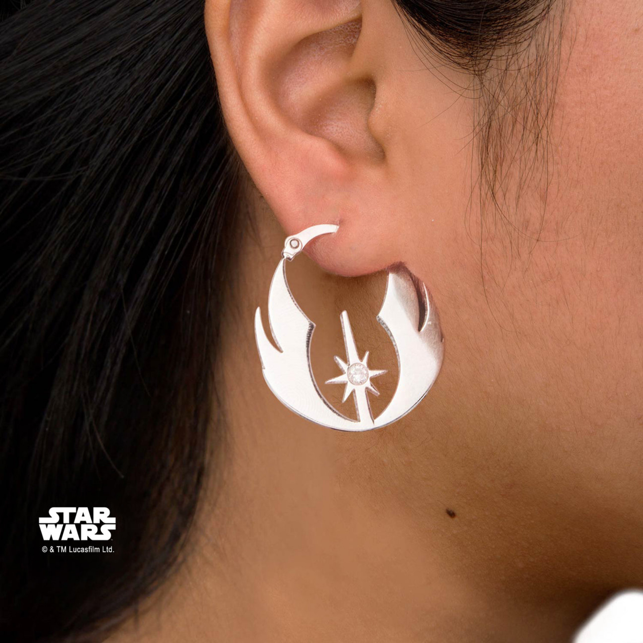 Star Wars Jedi Order Hoop Stainless Steel Earrings
