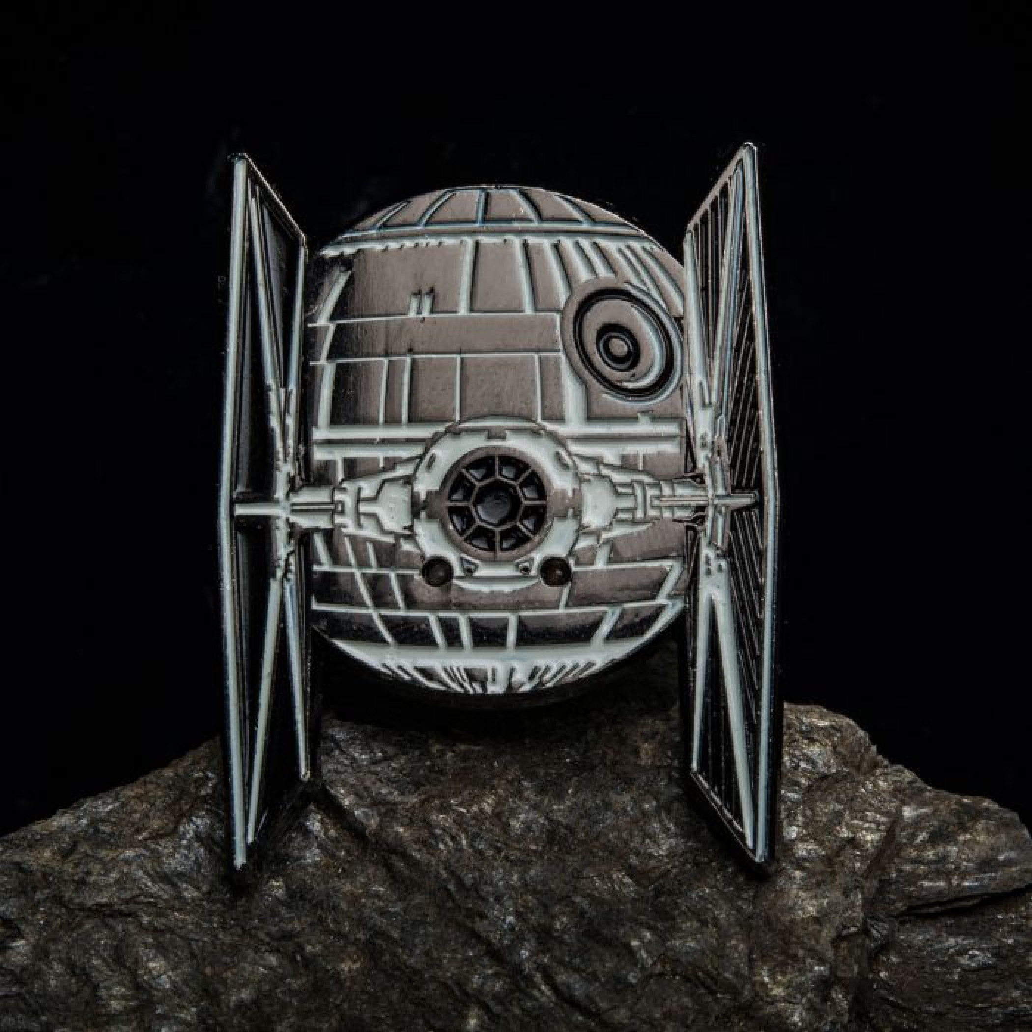 Star Wars Tie Fighter And Death Star Light Up Pin