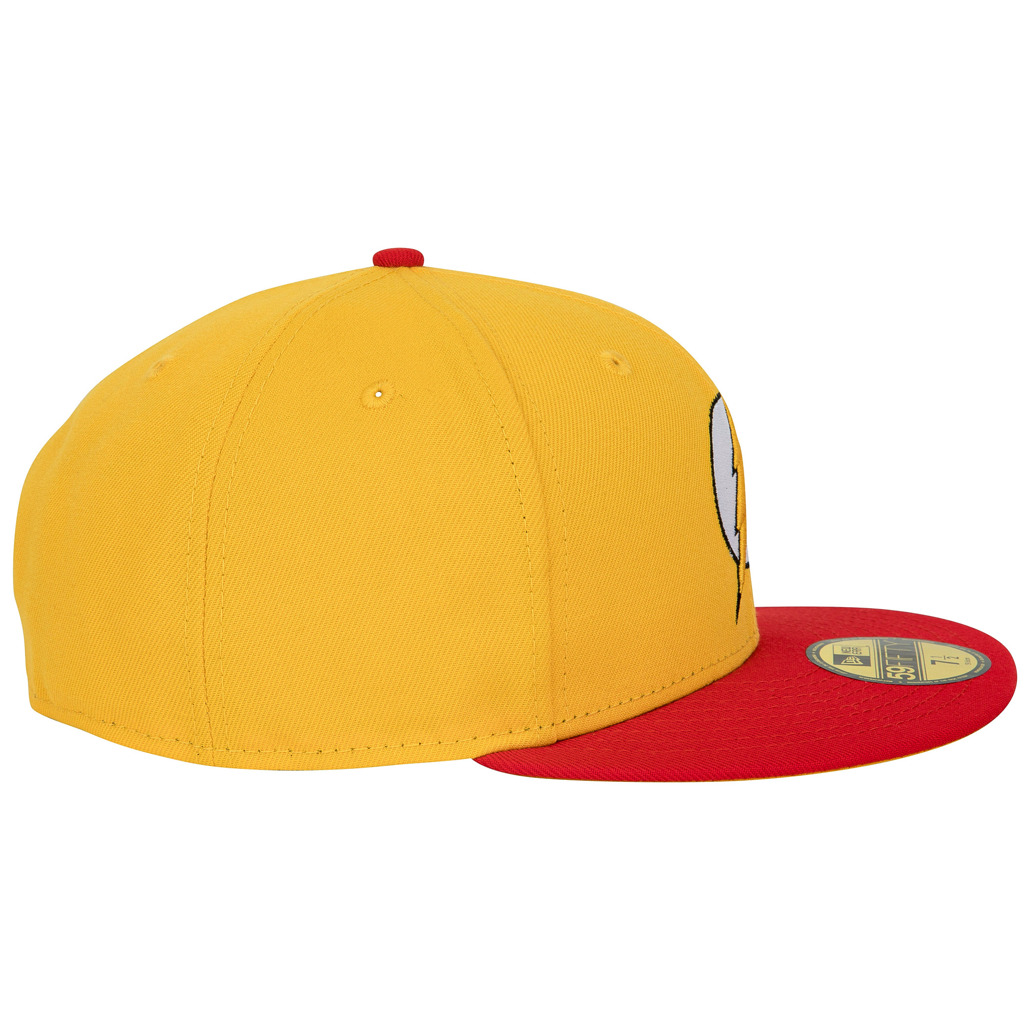 The Flash Logo DC Comics Yellow Colorway New Era 59Fifty Fitted Hat