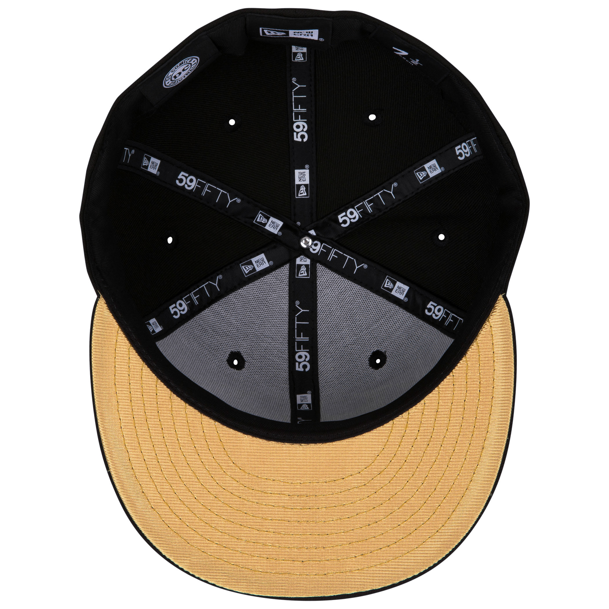 Batman Gold Logo Black Colorway New Era 59Fifty Fitted Hat