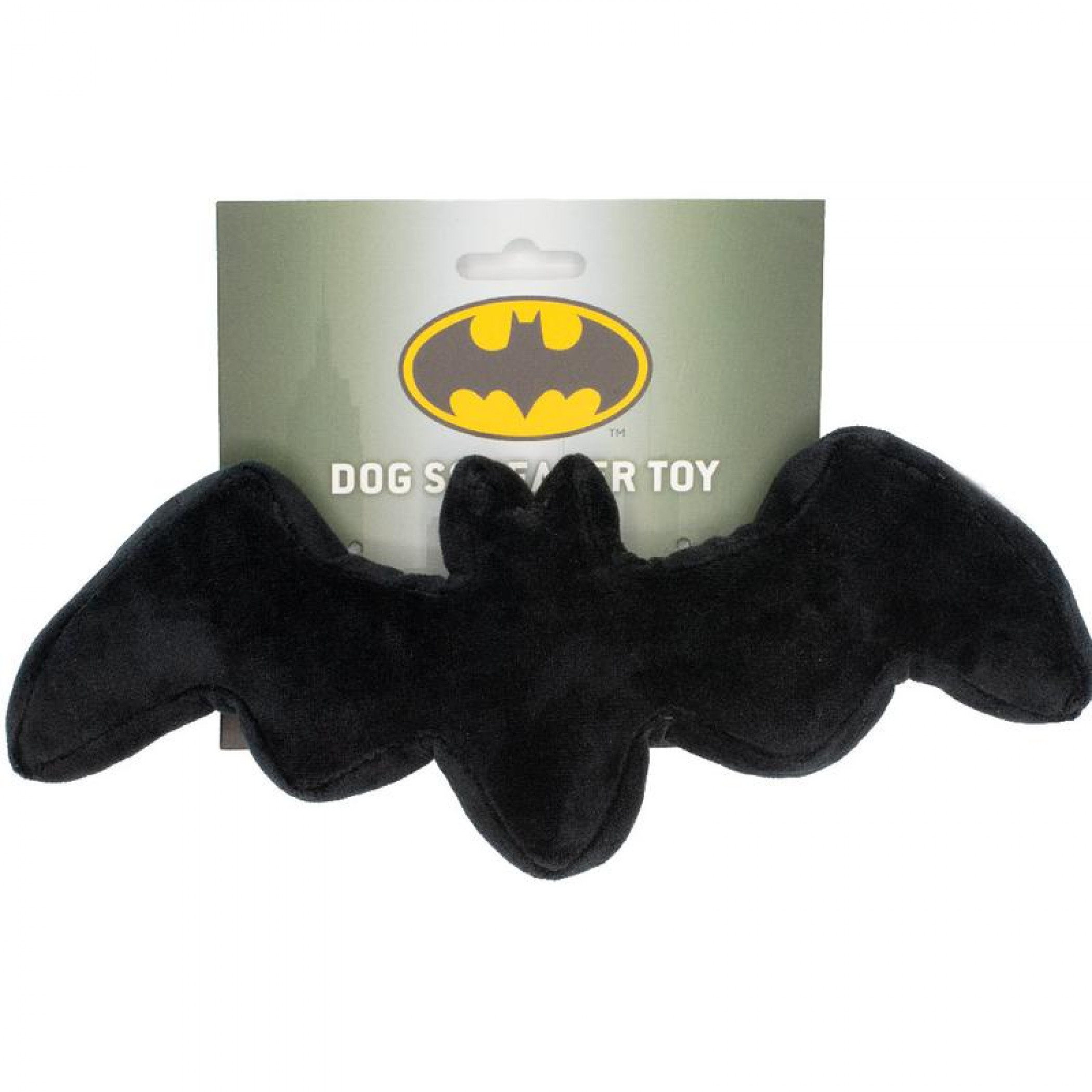 DC Comics Batman Bat Shaped Plush Squeaky Dog Toy
