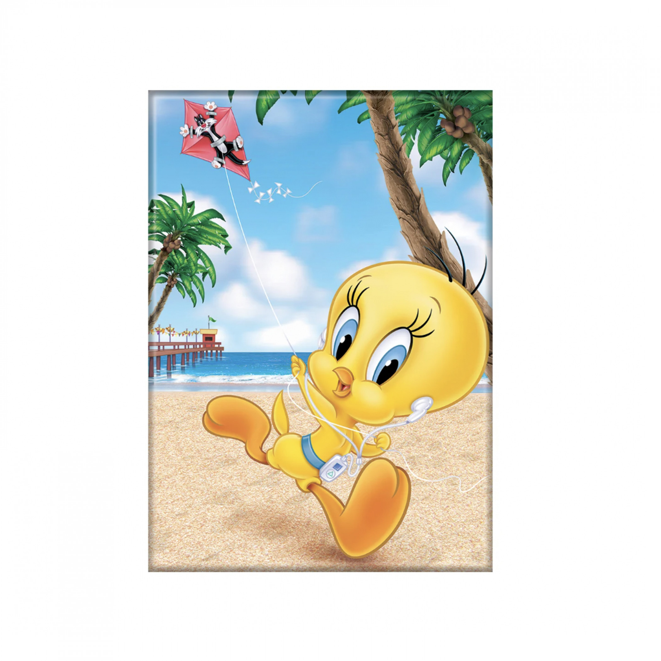 Looney Tunes Tweety Bird Beach Day Magnet