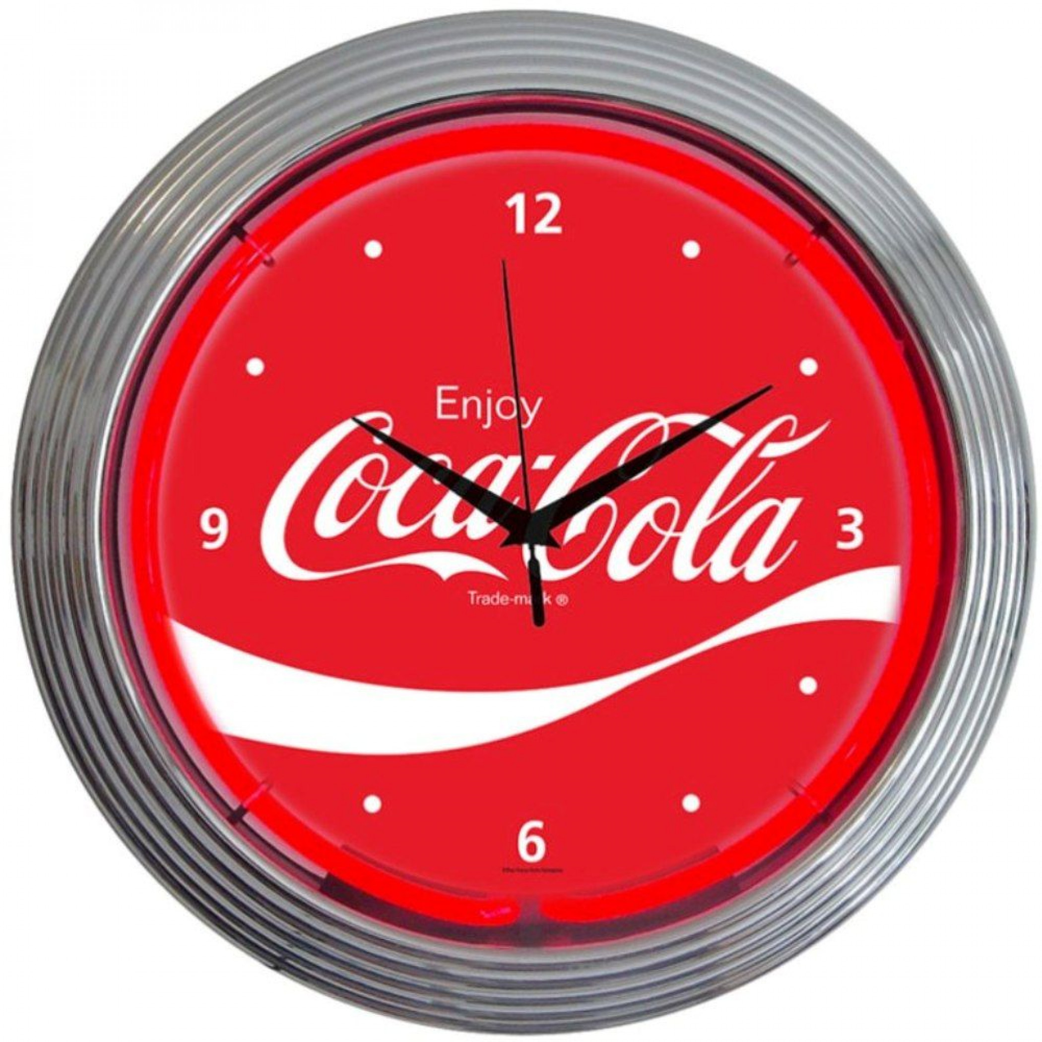 Enjoy Coca Cola Wave Neon Light Clock