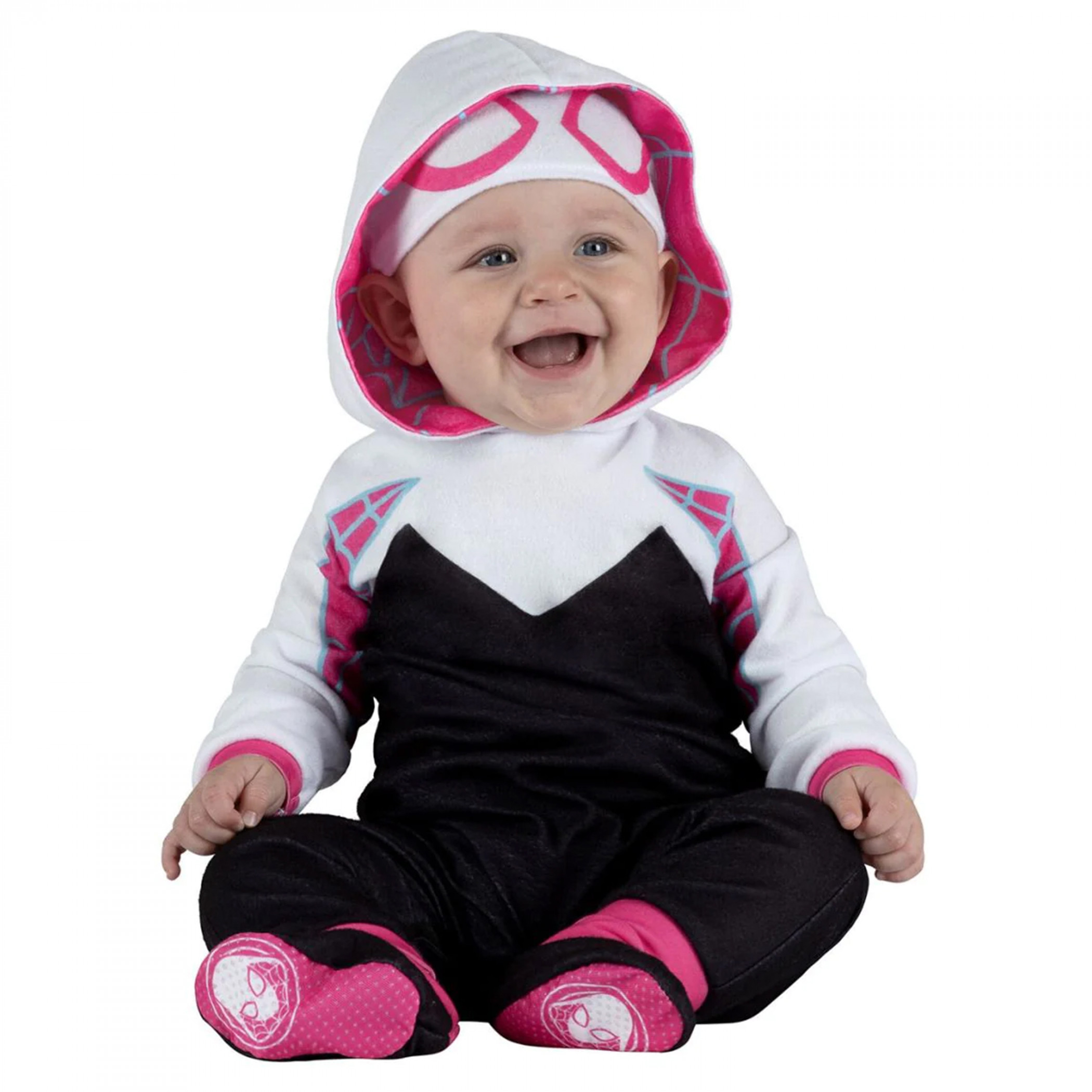 Spider-Gwen Infant Costume with Non-Slip Booties
